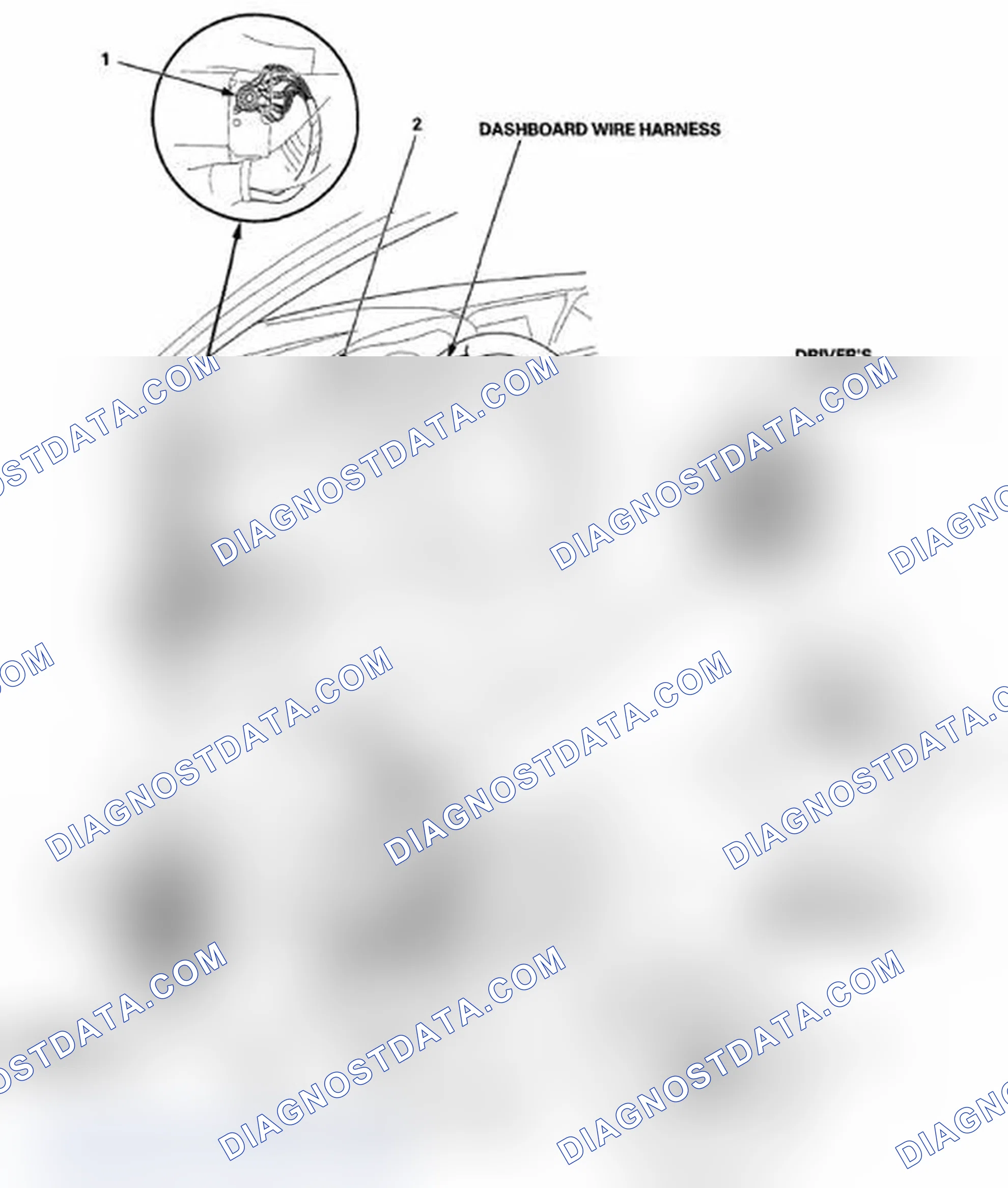 Scheme 27: Identifying Dashboard Wire Harness (Driver's Side)