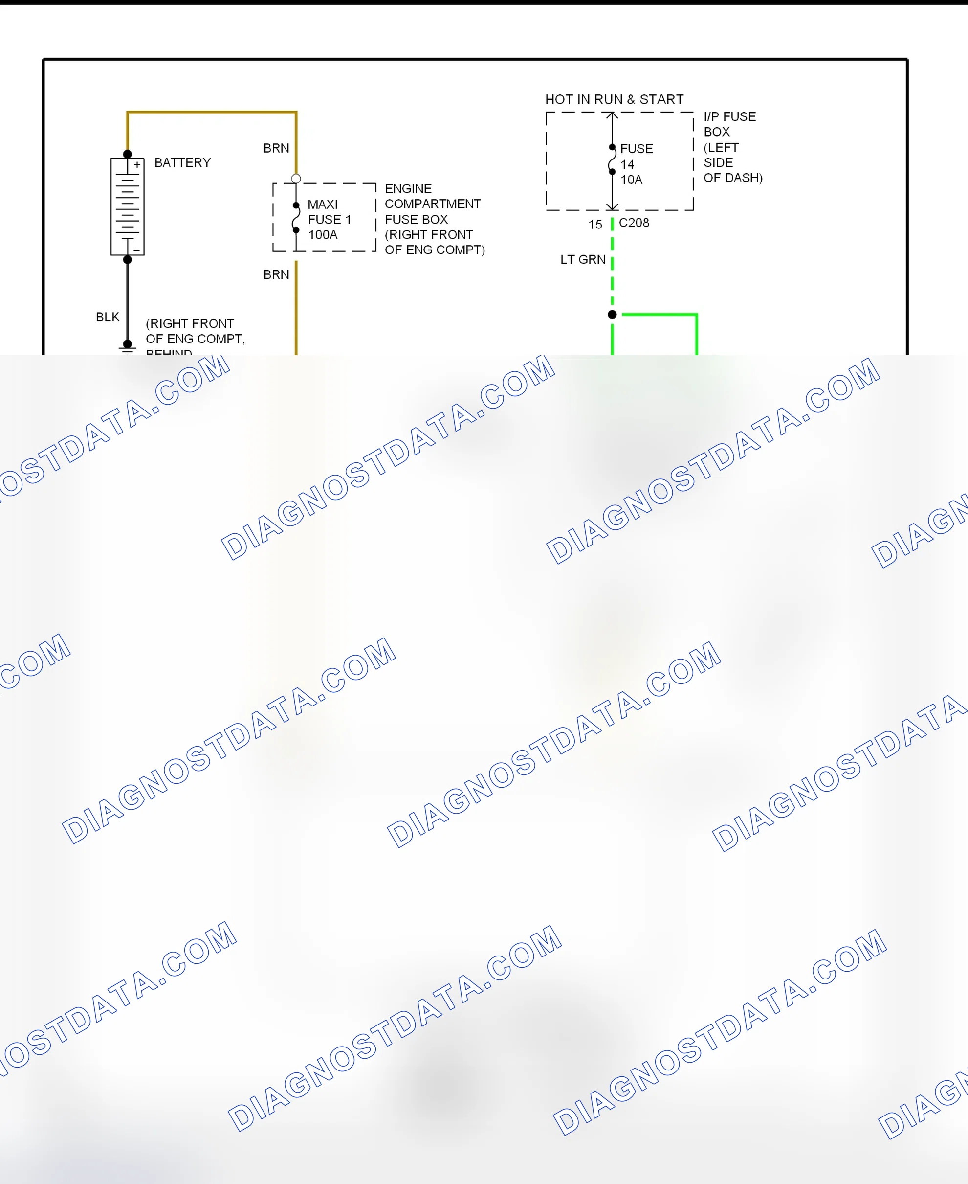 Scheme 2: Charging System Wiring Diagram (Discovery)