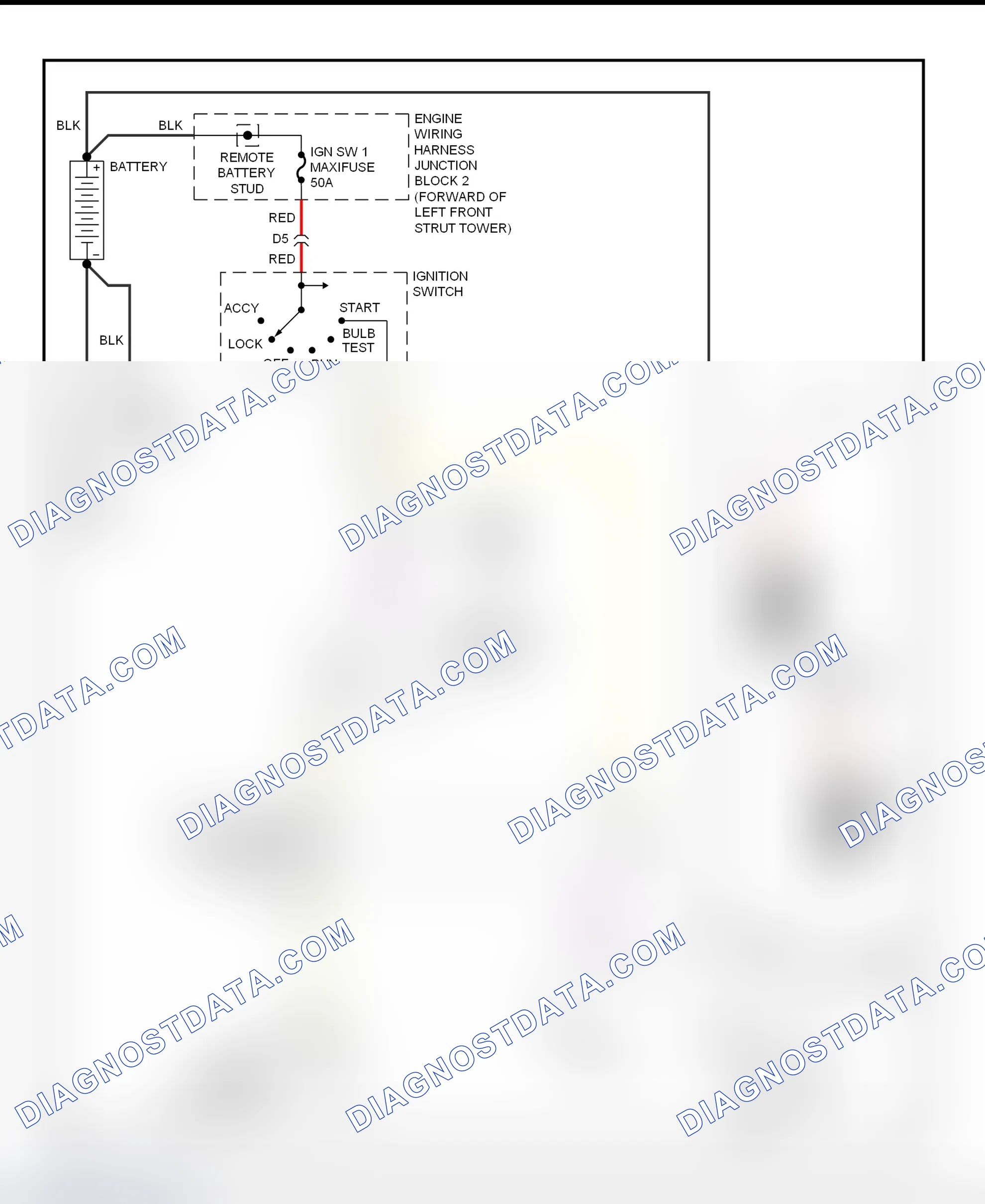 Fig. 28: Starting System Wiring Diagram (Lumina & Monte Carlo)