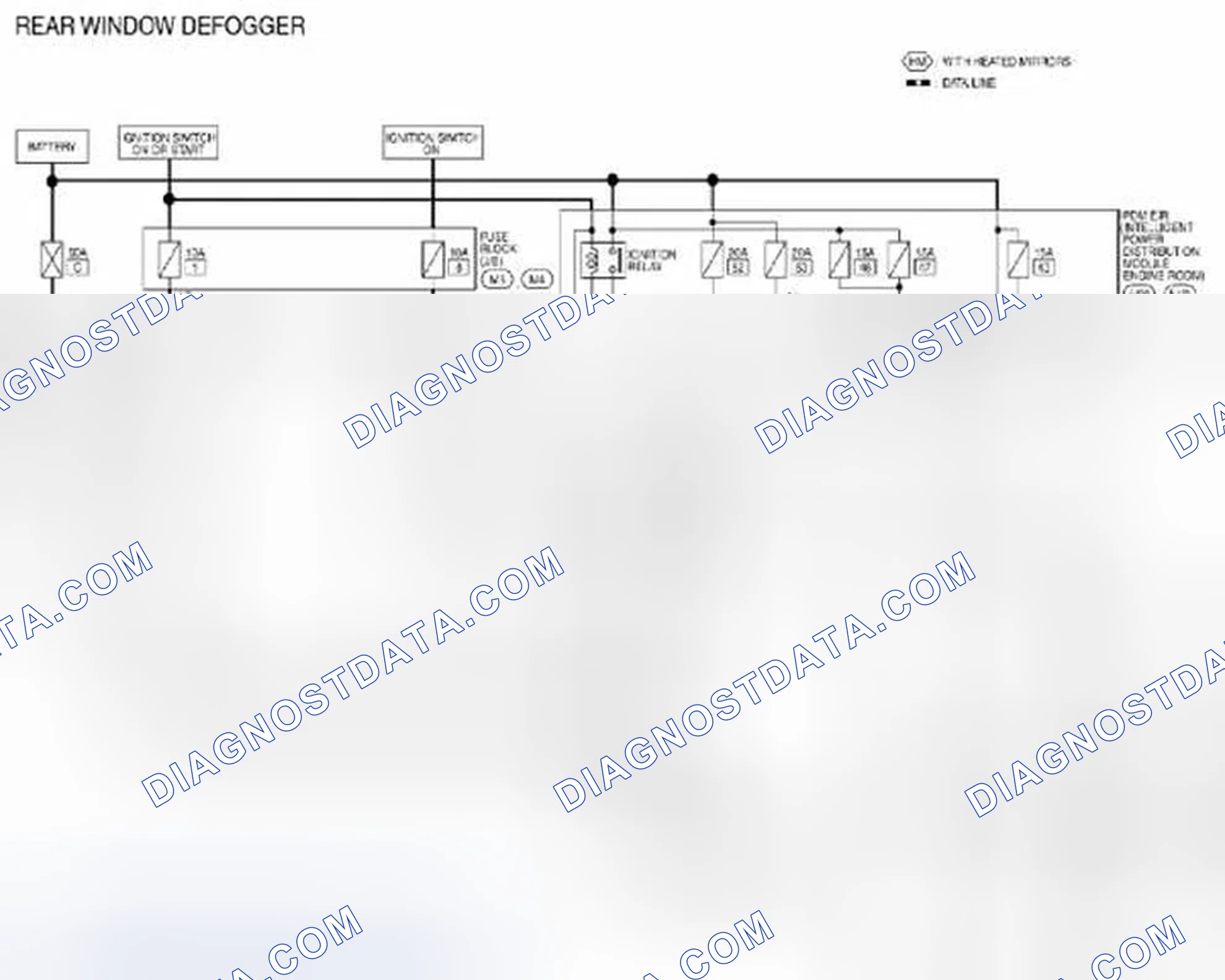 Scheme 391: Defogger Control System: Wiring Diagram