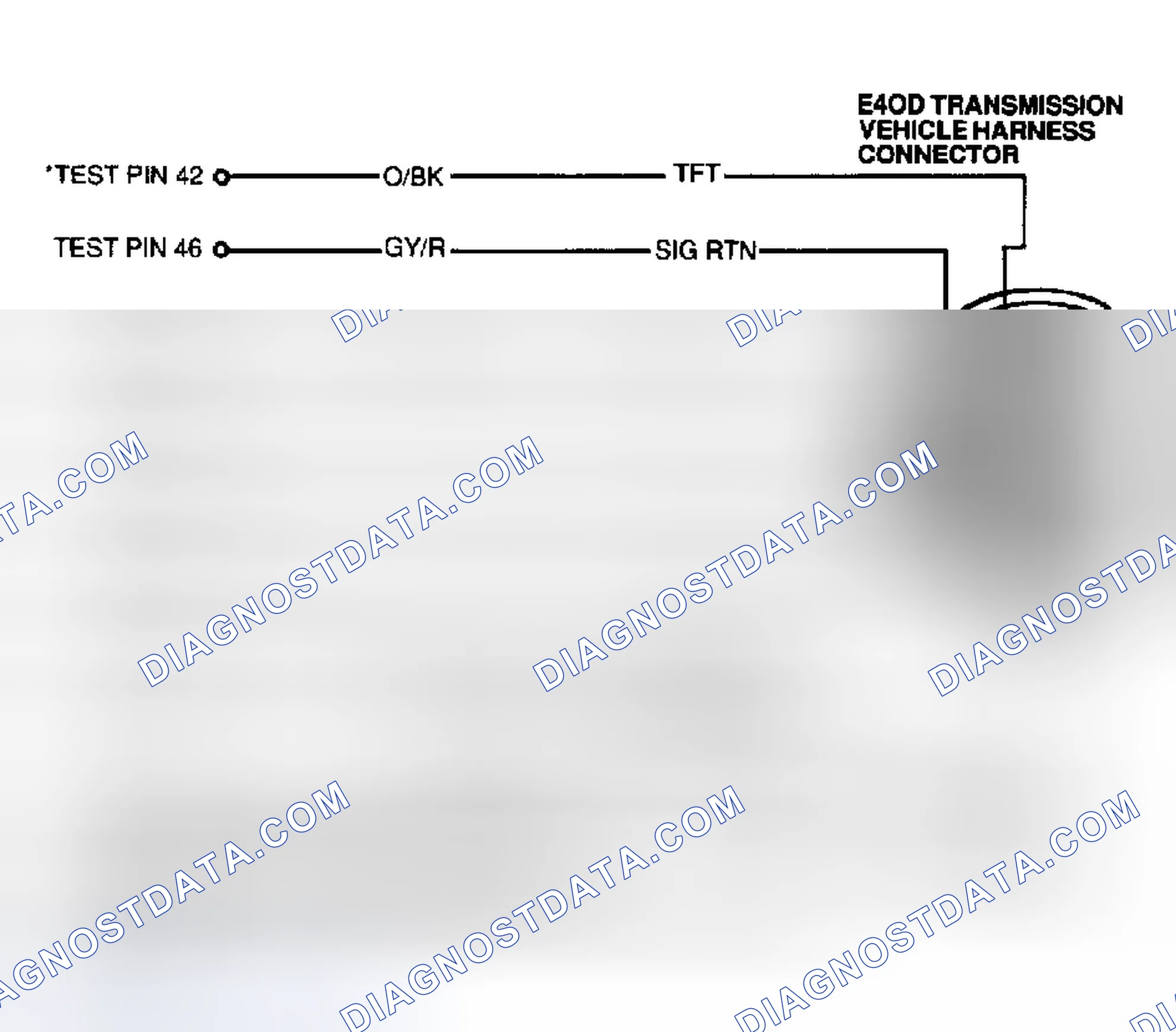 Scheme 389: Identifying E4OD Transmission Circuit & Wiring Connector Terminals