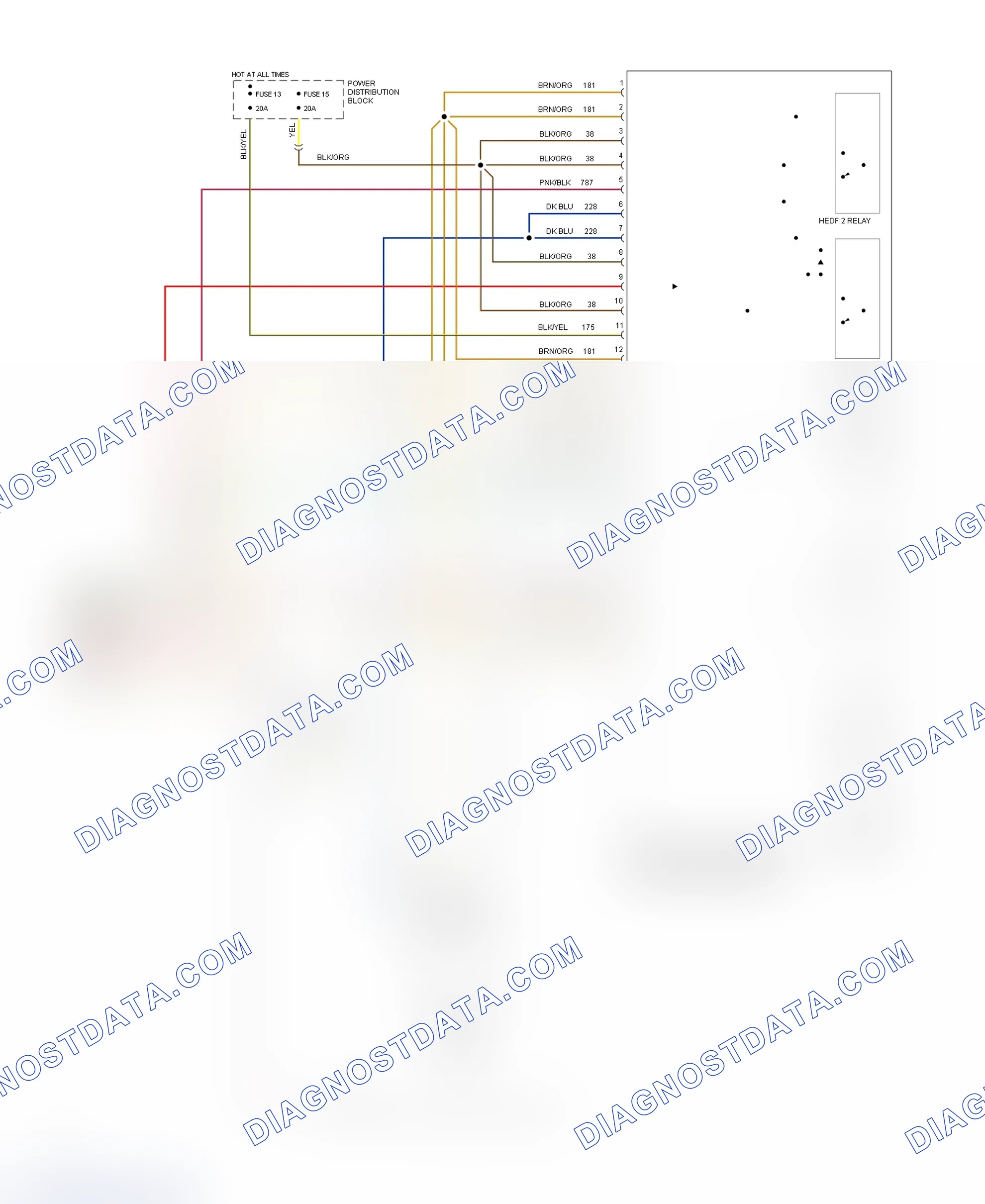 Scheme 17: EEC-IV Wiring Diagram Thunderbird 3.8L Supercharged - 5 Of 5