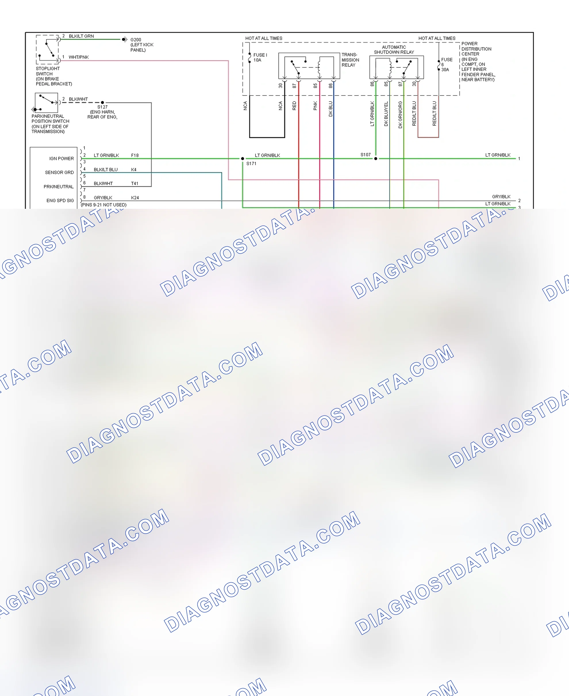 Scheme 49: PCM Wiring Diagram (Ram Pickup - 2500 & 3500 - 5.9L 24-Valve Diesel - 1 Of 3)