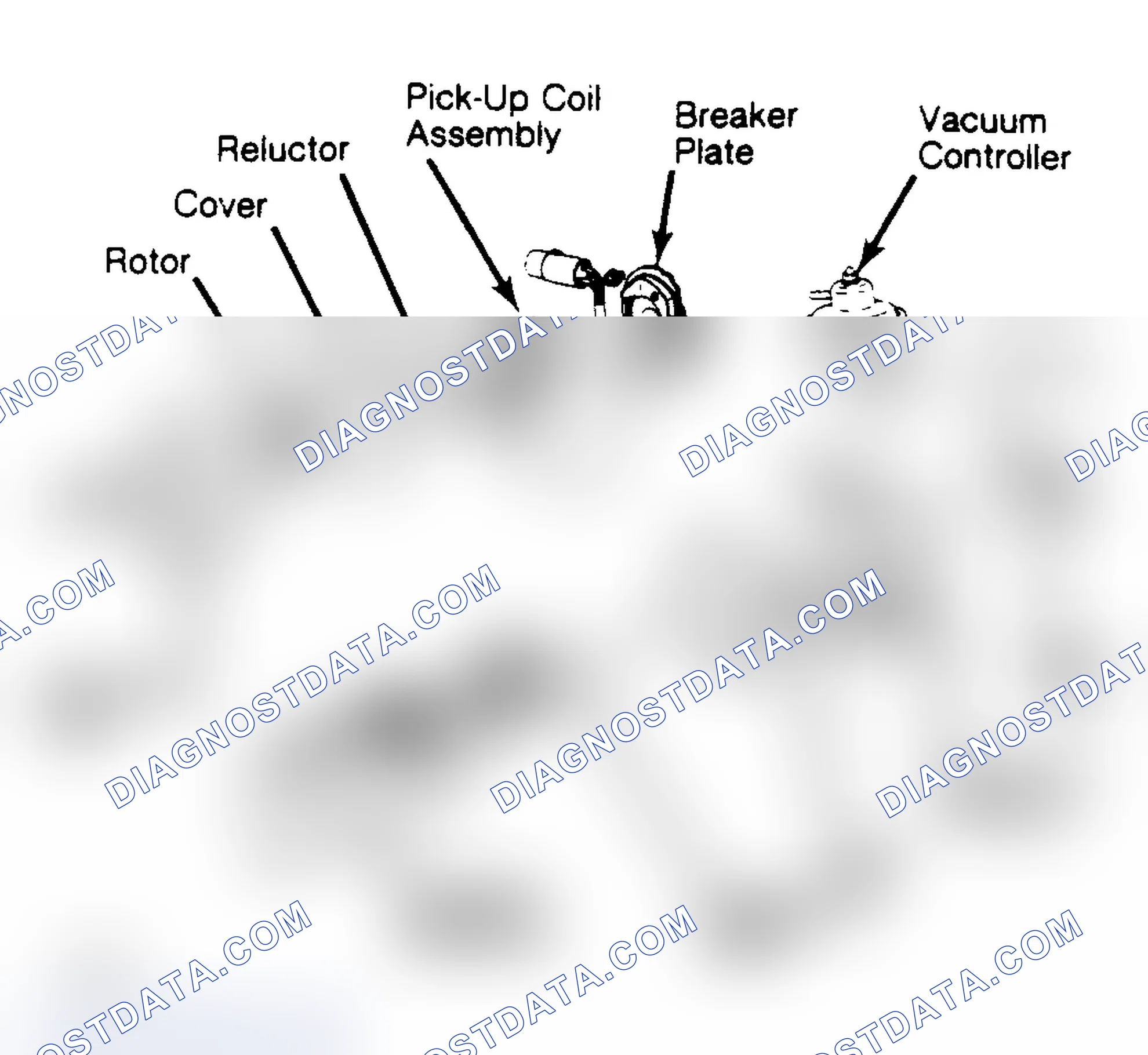 Scheme 7: Exploded View of Distributor Used W/1.8L Engine Note location of governor springs.