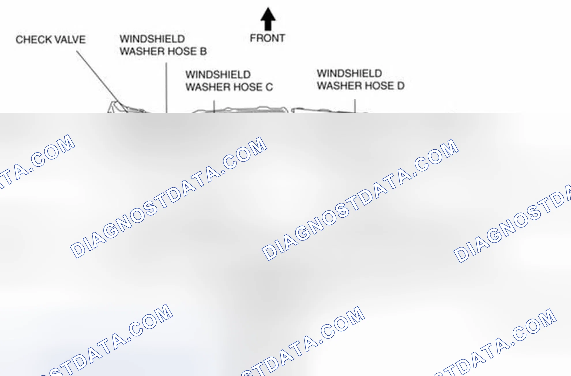Scheme 20: WINDSHIELD WASHER HOSE REMOVAL/INSTALLATION