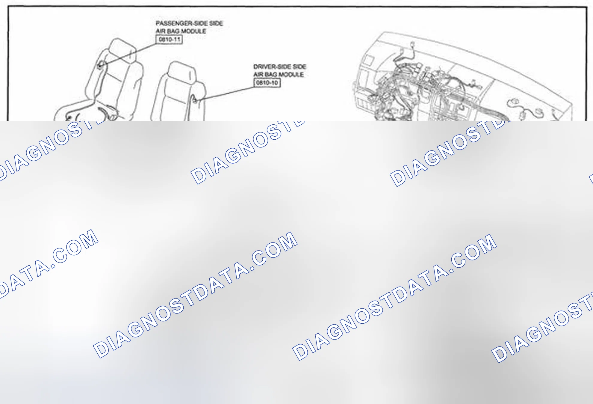 Scheme 155: Air Bag System (Includes Pre-Tensioner Seat Belt Information) Wiring Diagram - 0810-c (2 Of 2)