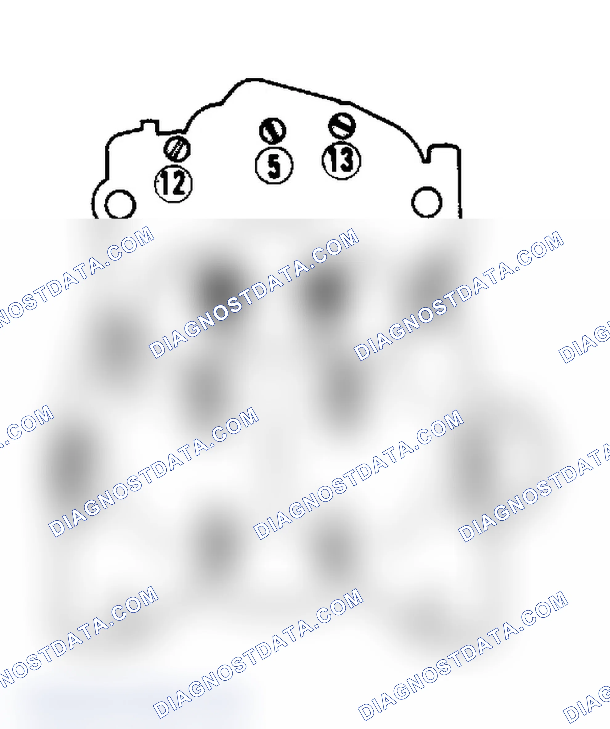 Scheme 19: Air Horn Screw Tightening Sequence Screws 1 and 2 are countersunk next to venturi.