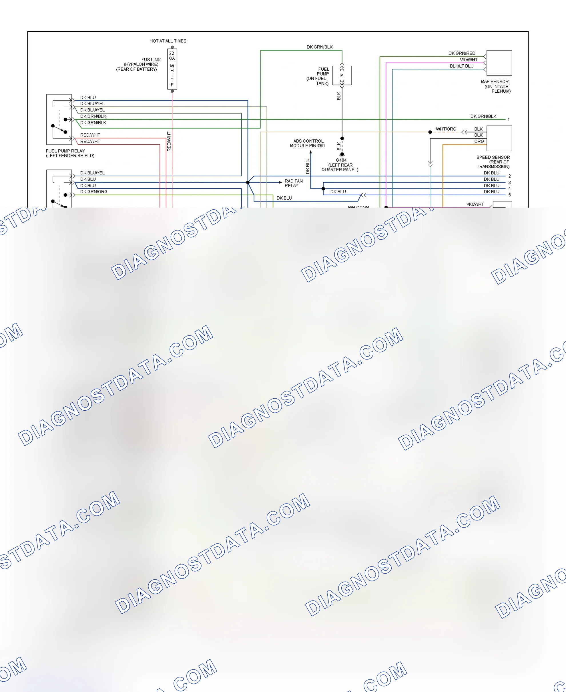 Scheme 10: PCM Wiring Diagram Acclaim, LeBaron Sedan & Spirit 3.0L - (1 Of 2)