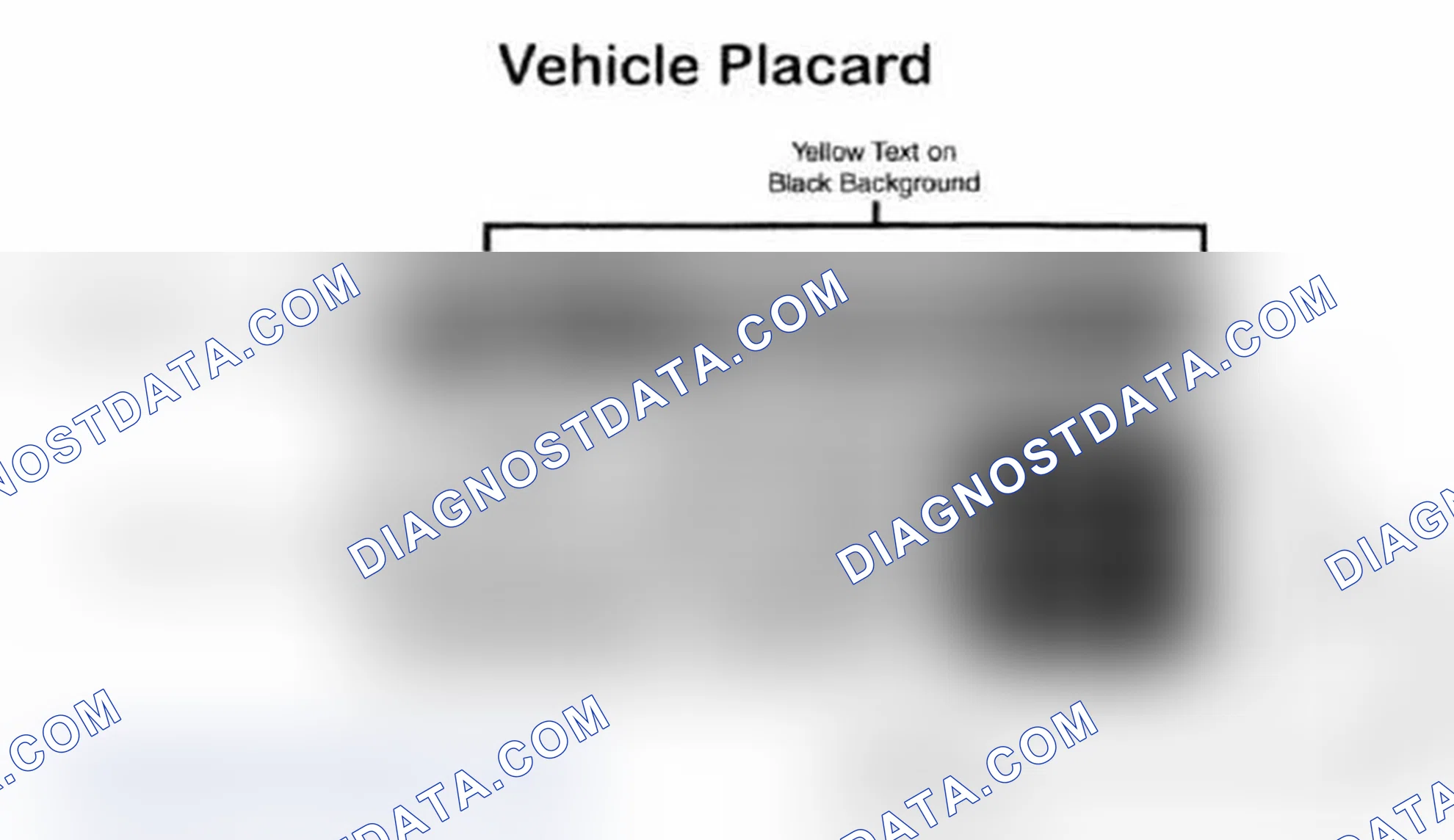 Scheme 28: Vehicle Tire Placard - Typical
