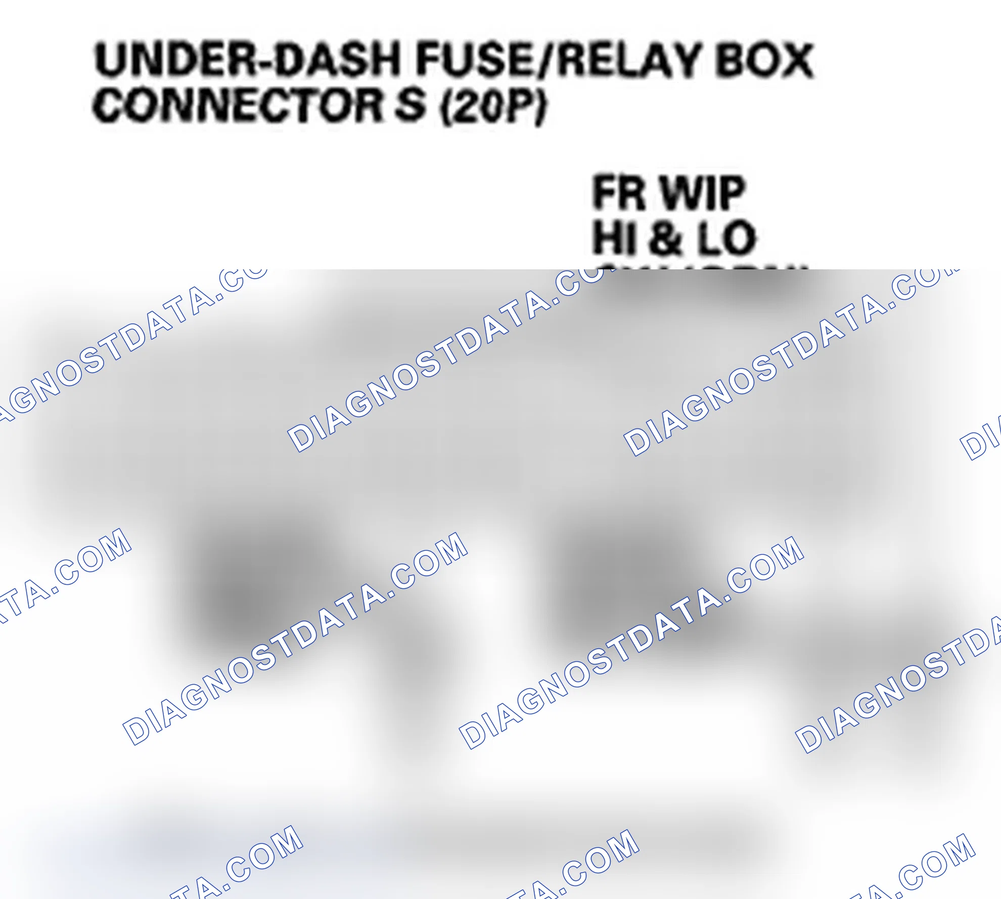 Scheme 19: DTC B1281: Windshield Wiper Switch MIST Position Circuit Malfunction; DTC B1282: Windshield Wiper Sw
