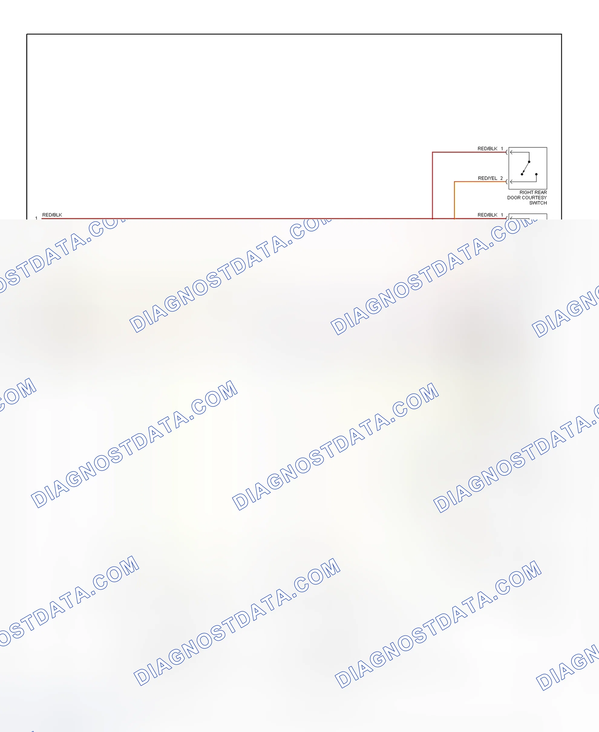 Scheme 3: Power Window System Wiring Diagram (RX300 - 3 Of 3)