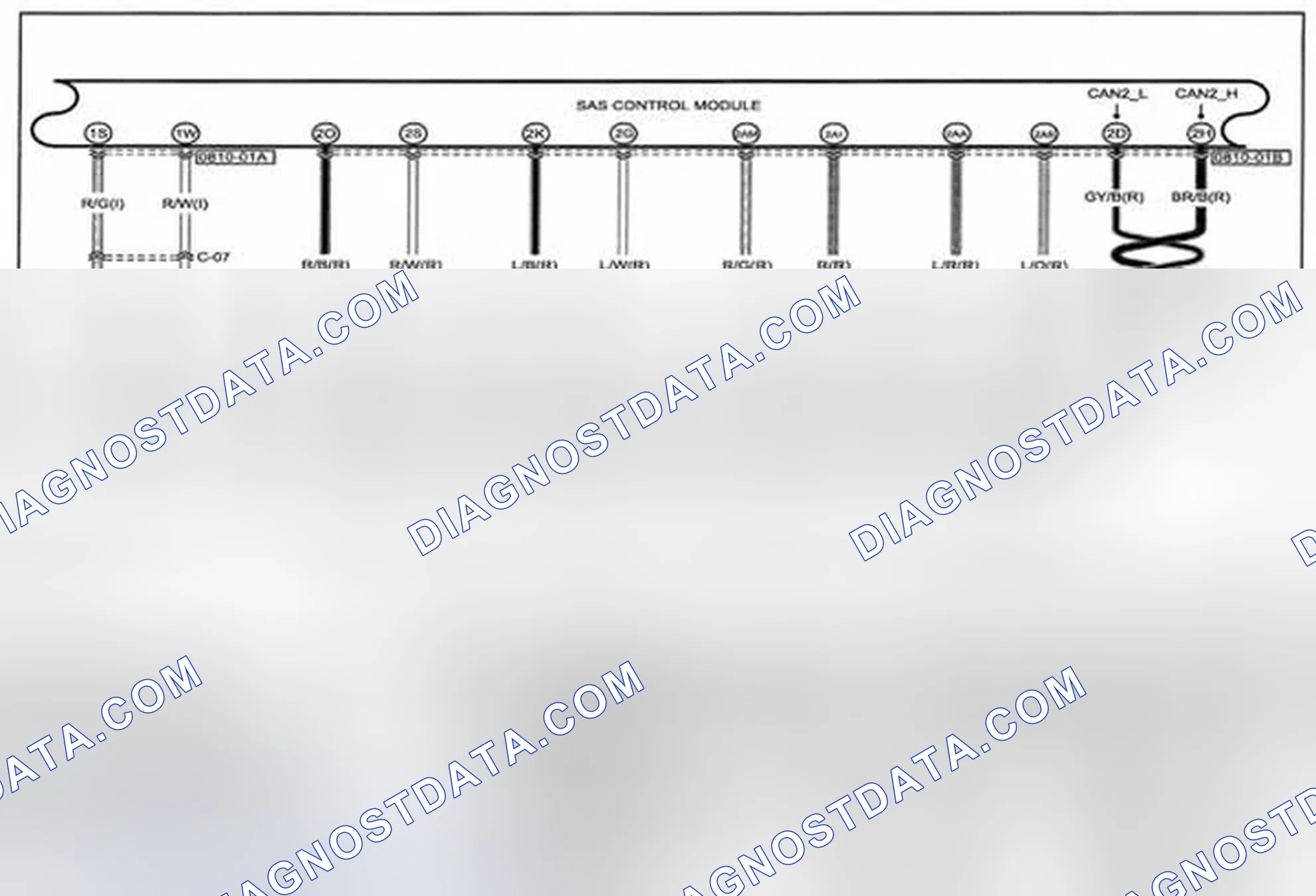 Scheme 156: Air Bag System (Includes Pre-Tensioner Seat Belt Information) Wiring Diagram - 0810-d (1 Of 2)