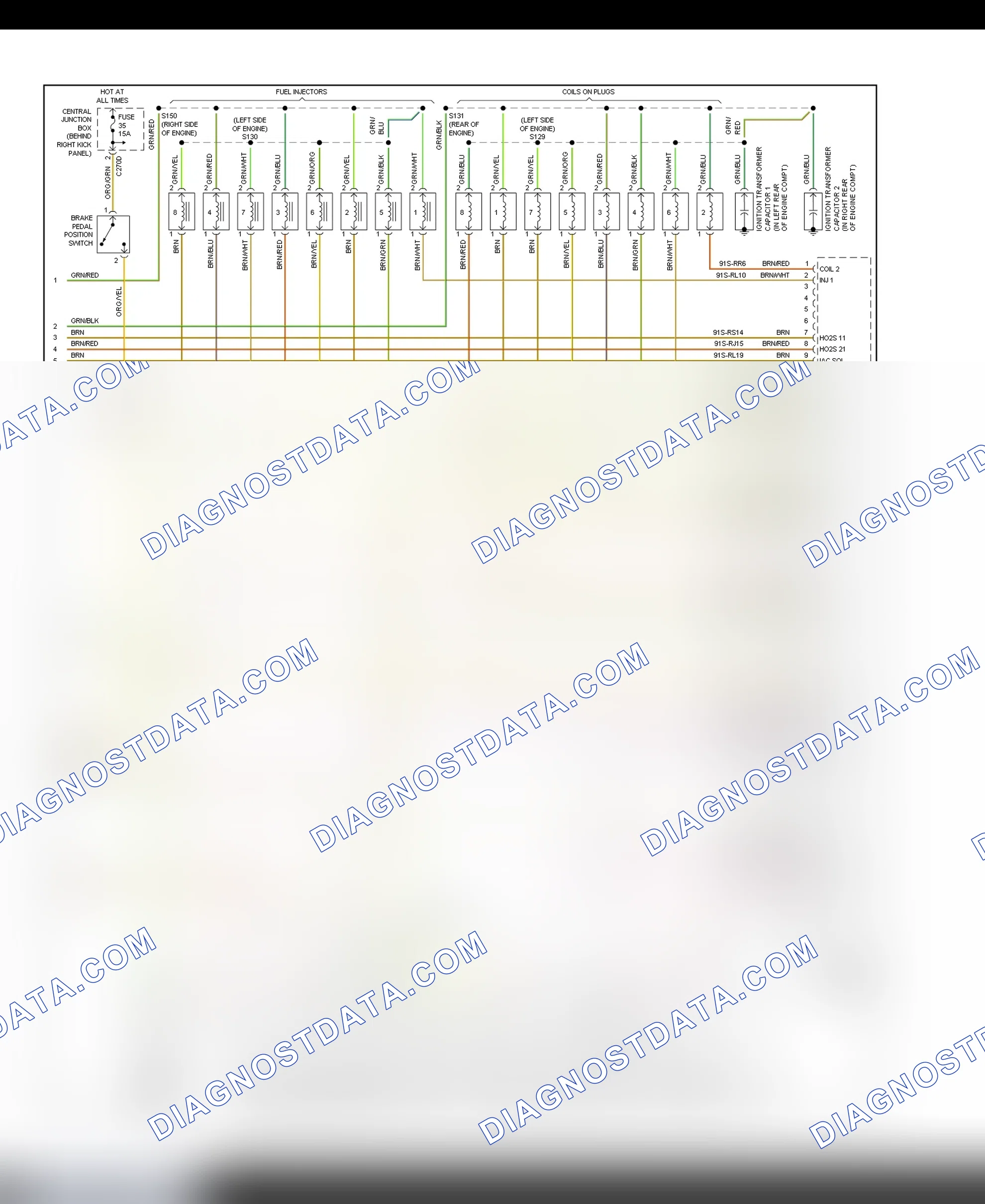Scheme 117: PCM Wiring Diagram (LS - 3.9L - 4 Of 4)