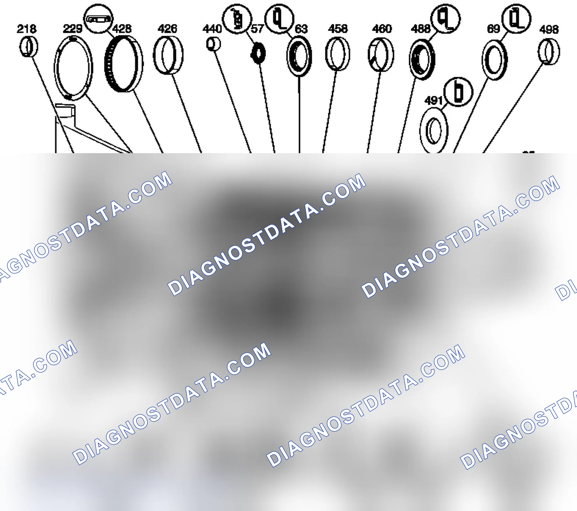 Scheme 234: Bushing, Bearing, and Washer Locations