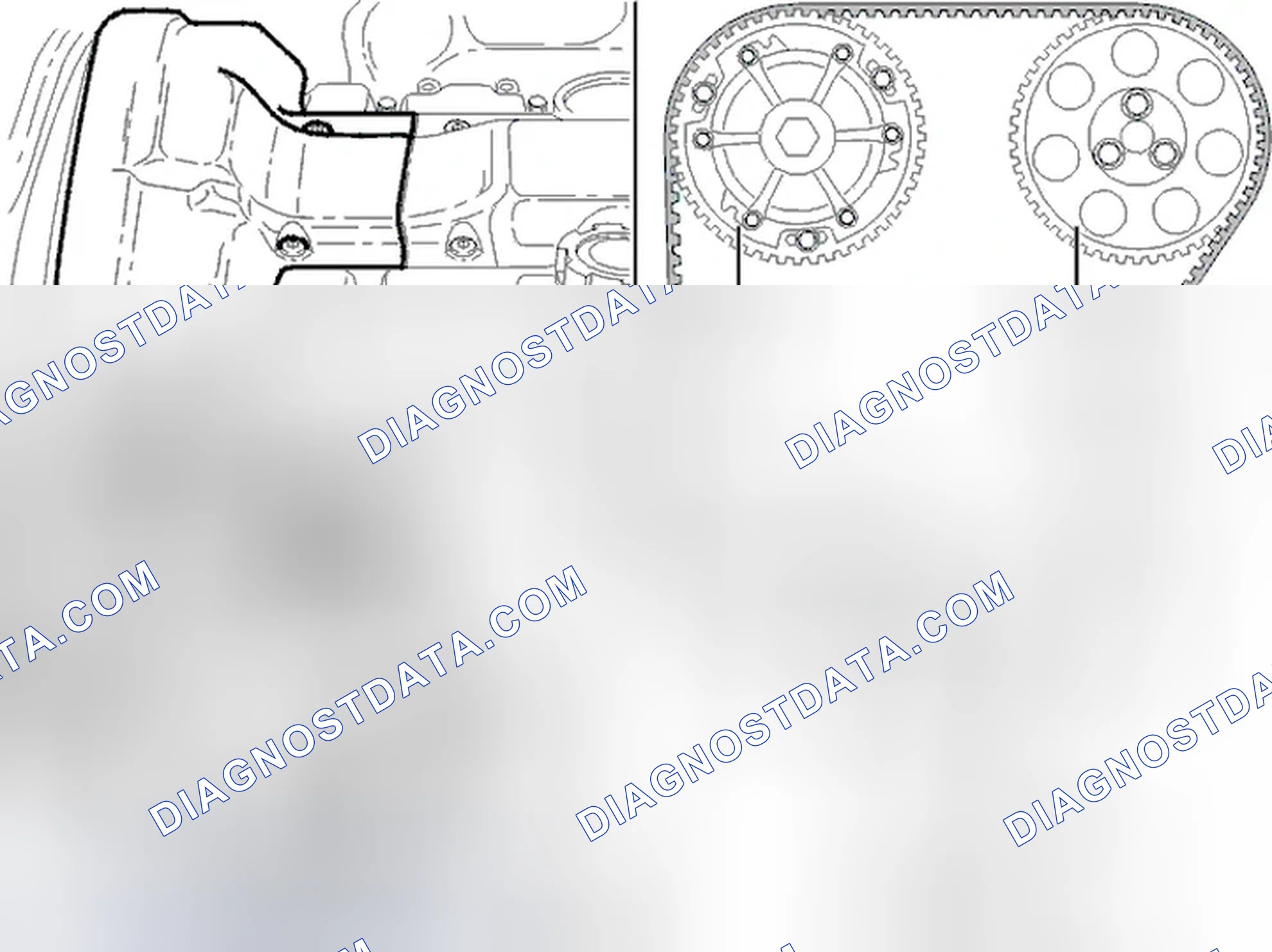 Scheme 146: Install new timing belt and tensioner pulley