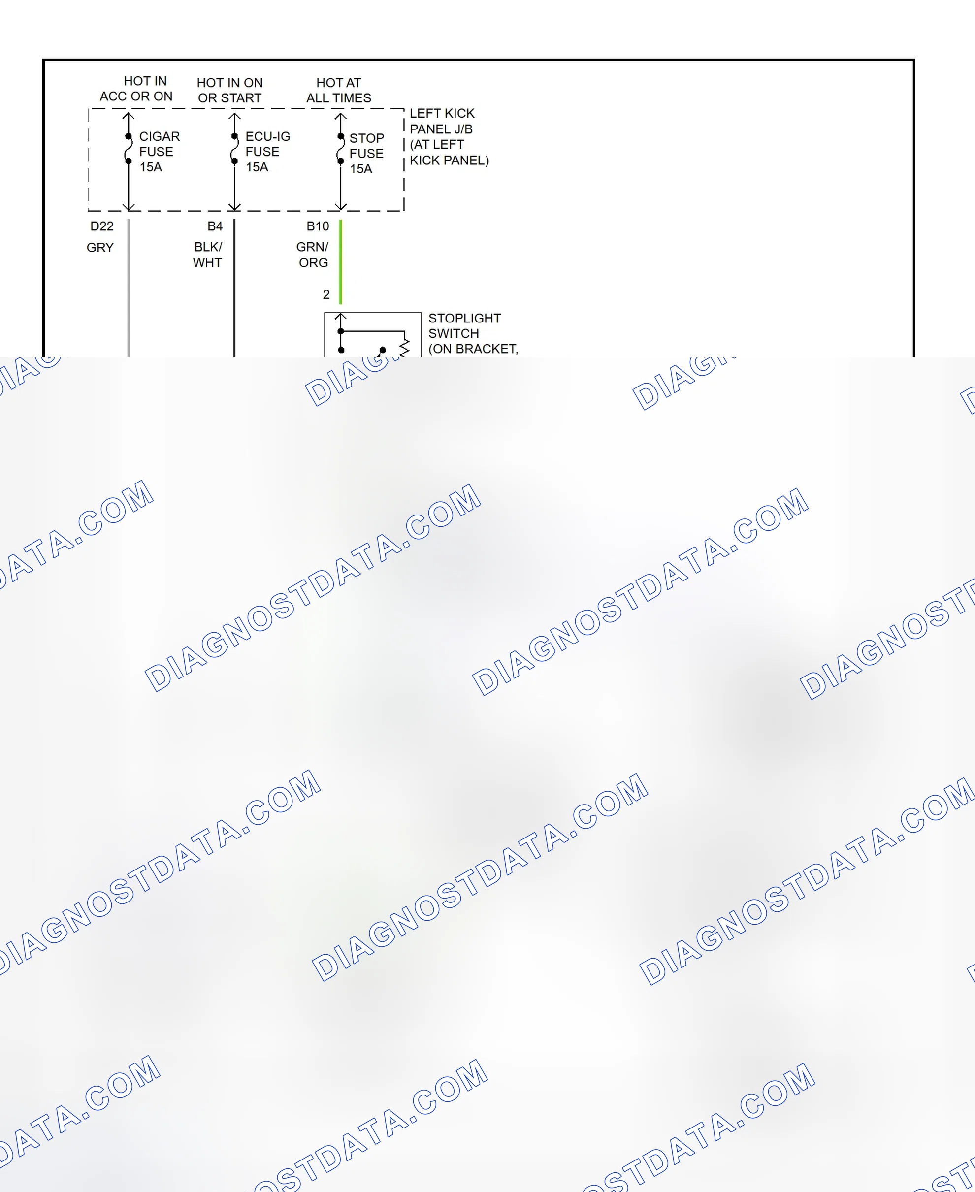 Scheme 402: Shift Interlock System Wiring Diagram (2001 - Lexus LX470)