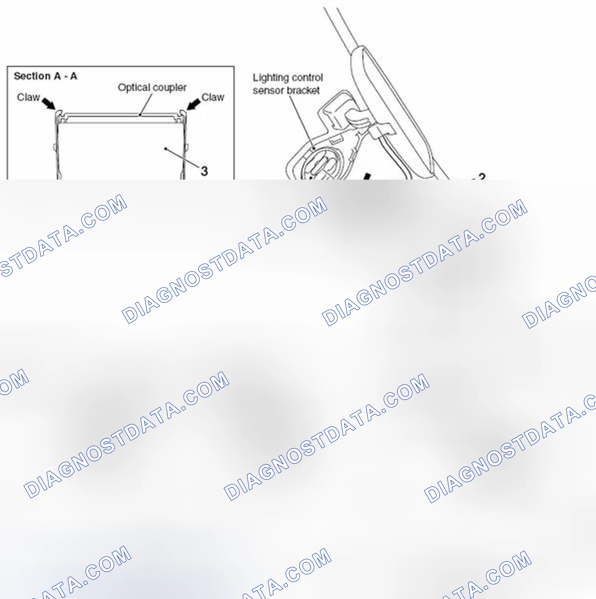 Scheme 57: LIGHTING CONTROL SENSOR REMOVAL AND INSTALLATION