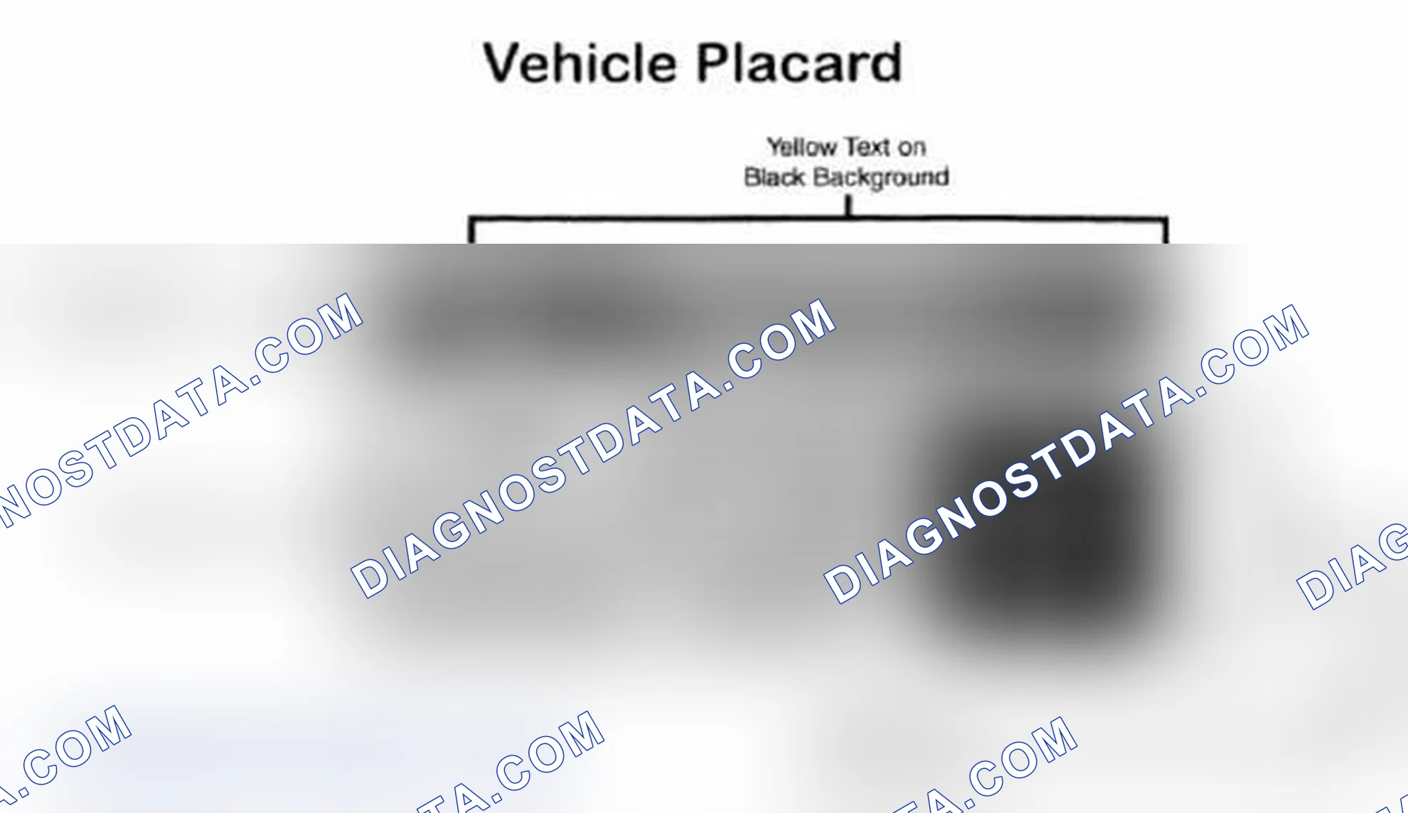 Scheme 28: Vehicle Tire Placard - Typical
