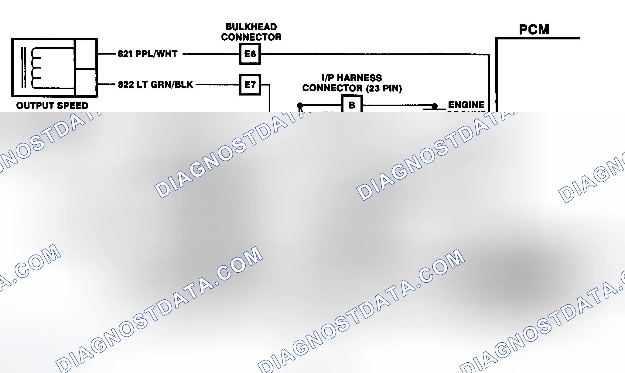 Scheme 12: DTC 16 Schematic (6.5L Diesel) Vehicle Speed Signal Buffer Fault