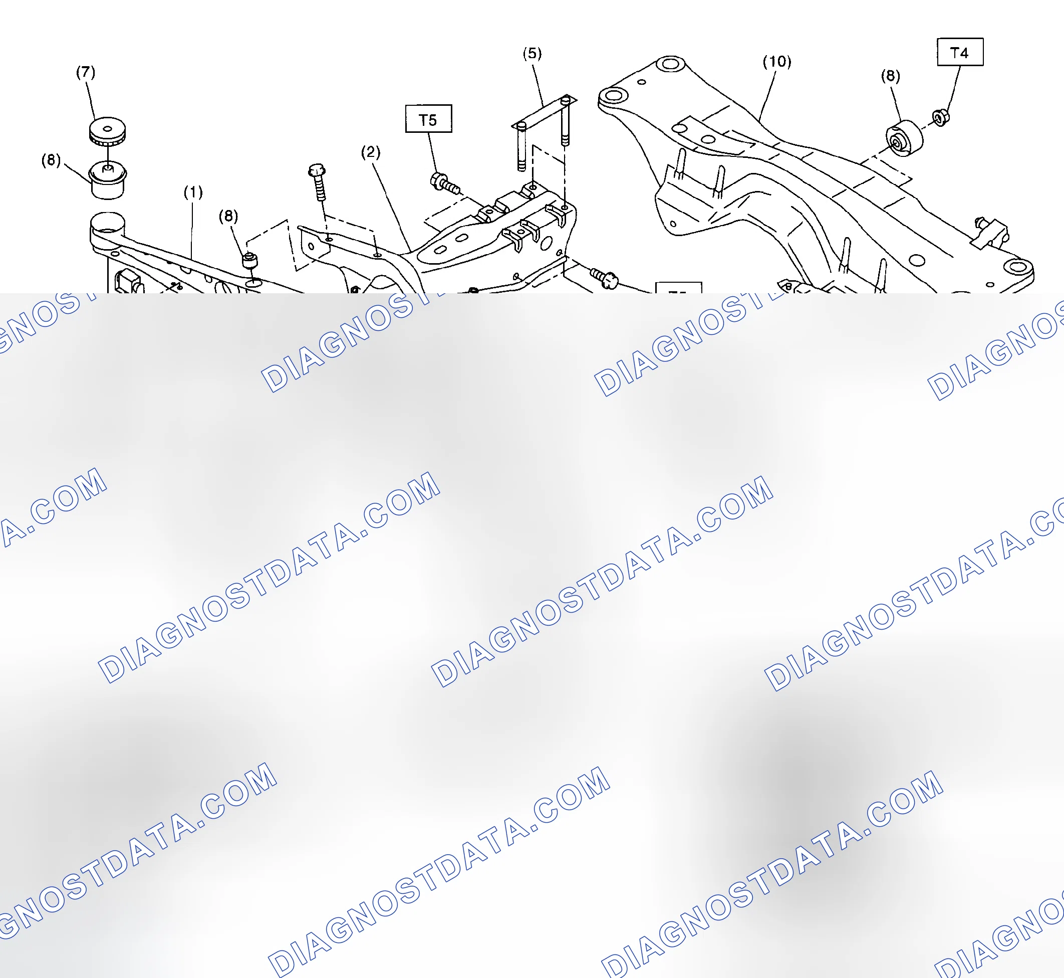 Scheme 116: REAR DIFFERENTIAL MOUNTING SYSTEM