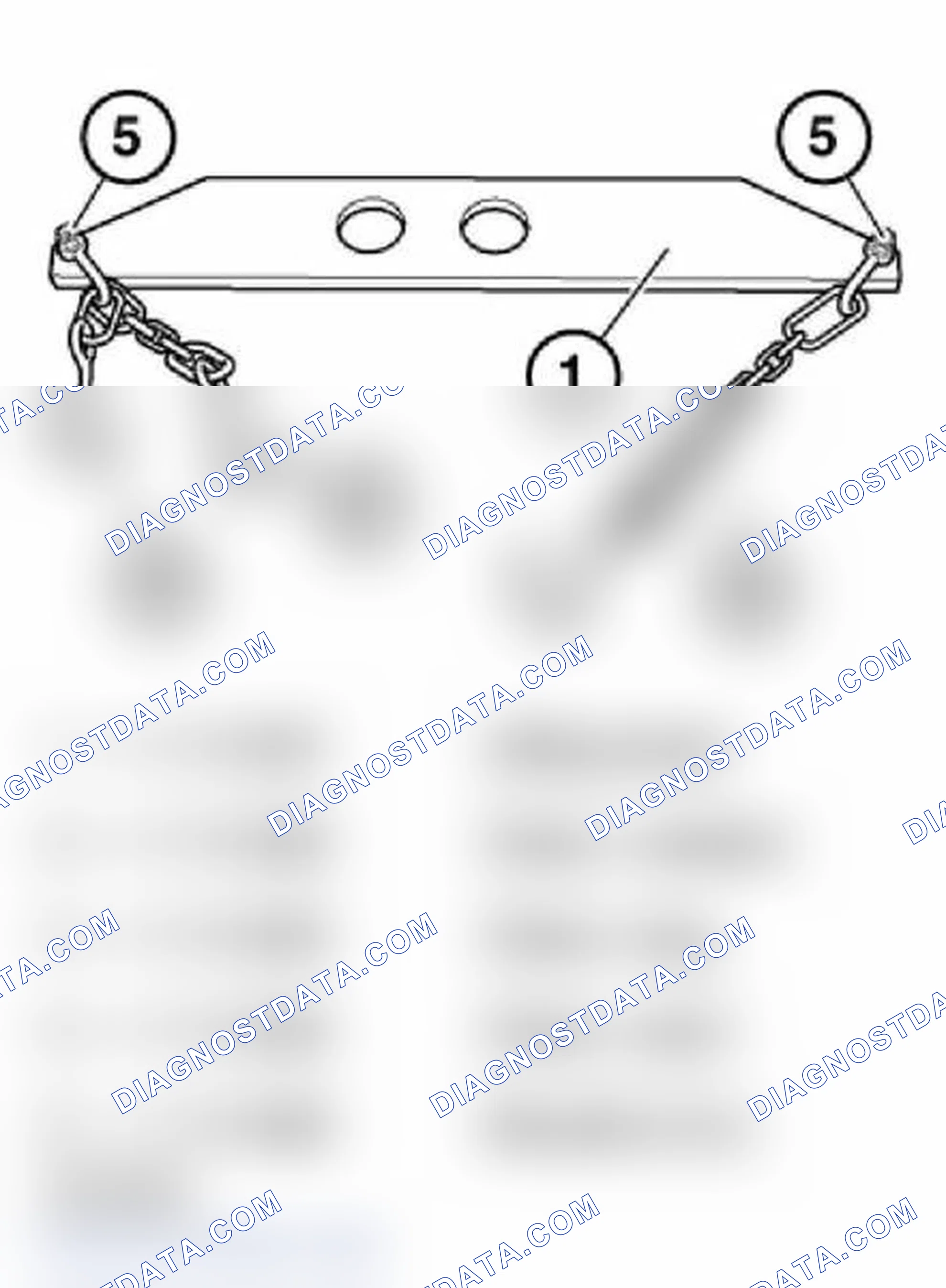 Scheme 387: 11 0 020 Engine hoist for removing and installing engines