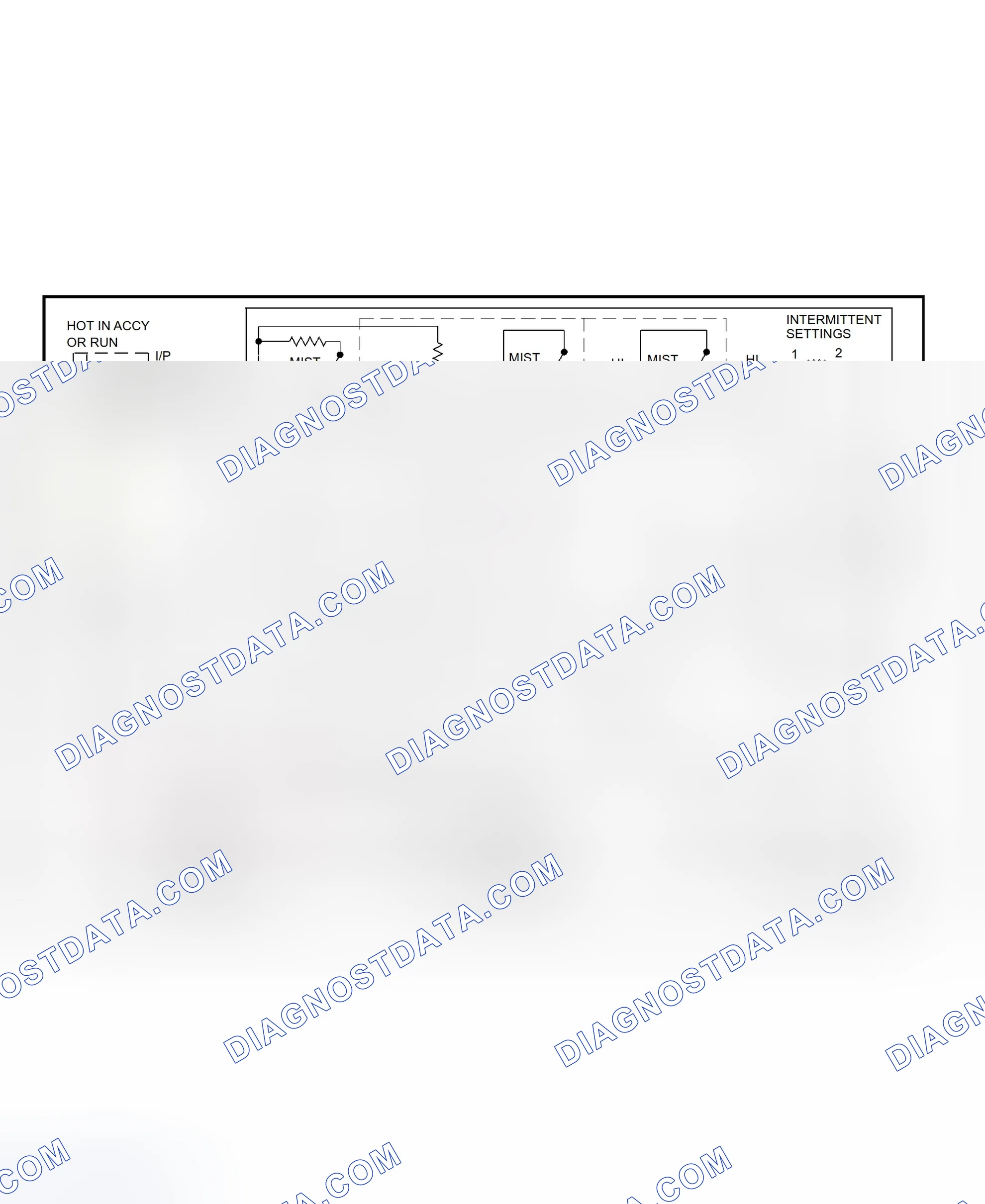 Fig. 3: Front Wiper/Washer System Wiring Diagram (Saturn)