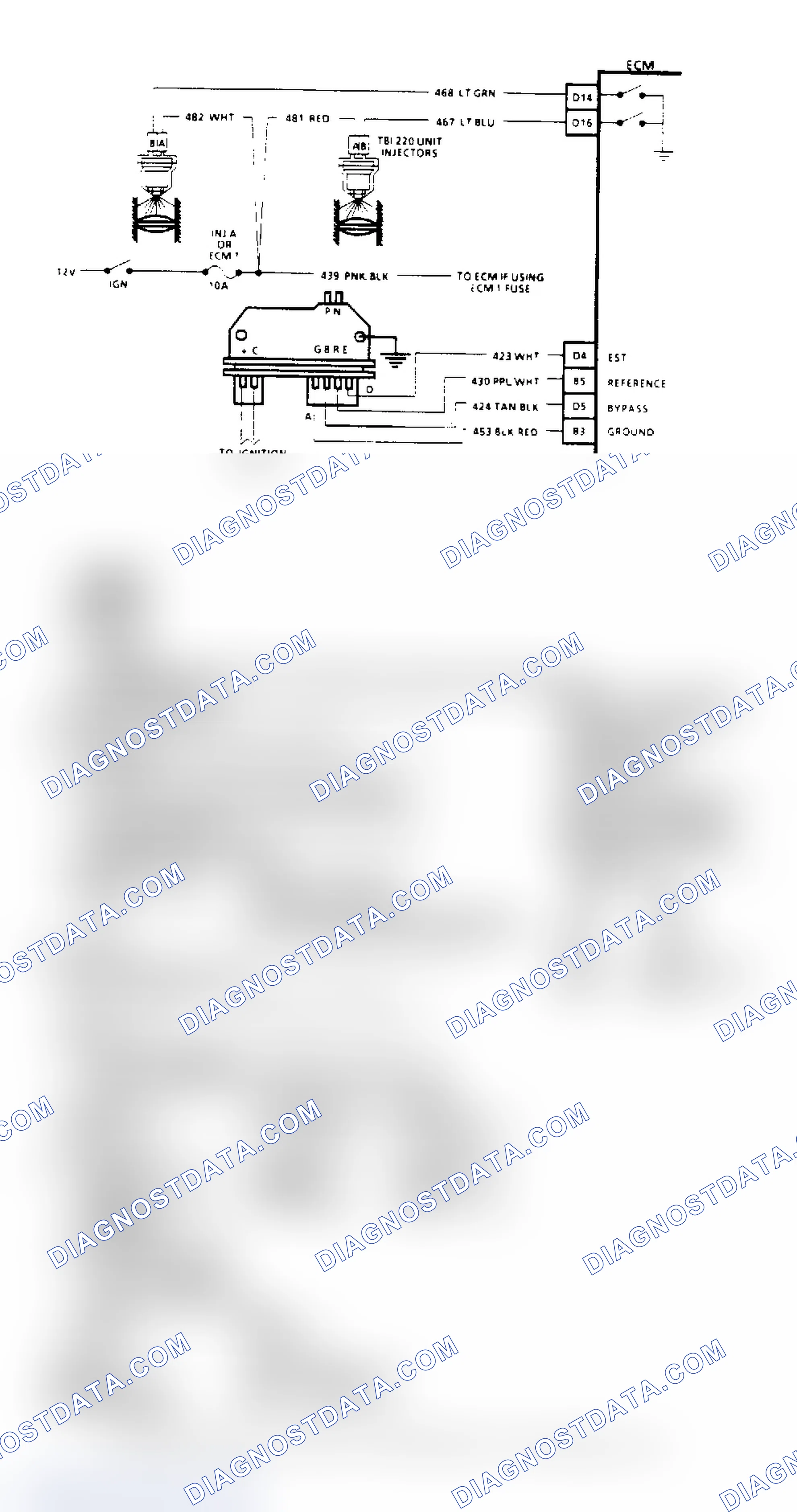 Scheme 57: Chart A4, Injector Circuit Diagnosis (All Other Models)