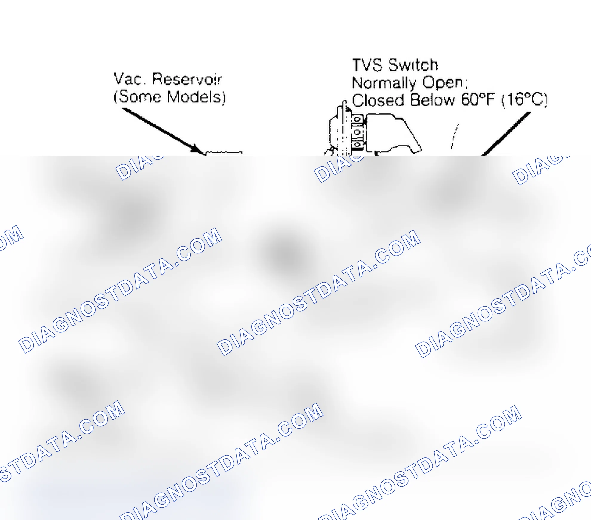 Fig. 5: Schematic of Ford Air Injection System (Typical) System includes idle vacuum valve.