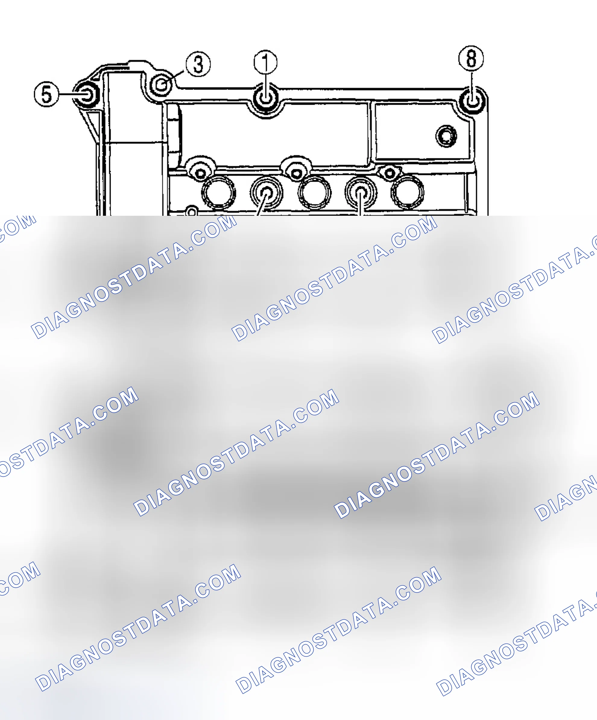 Scheme 117: CYLINDER HEAD COVER DISASSEMBLY NOTE