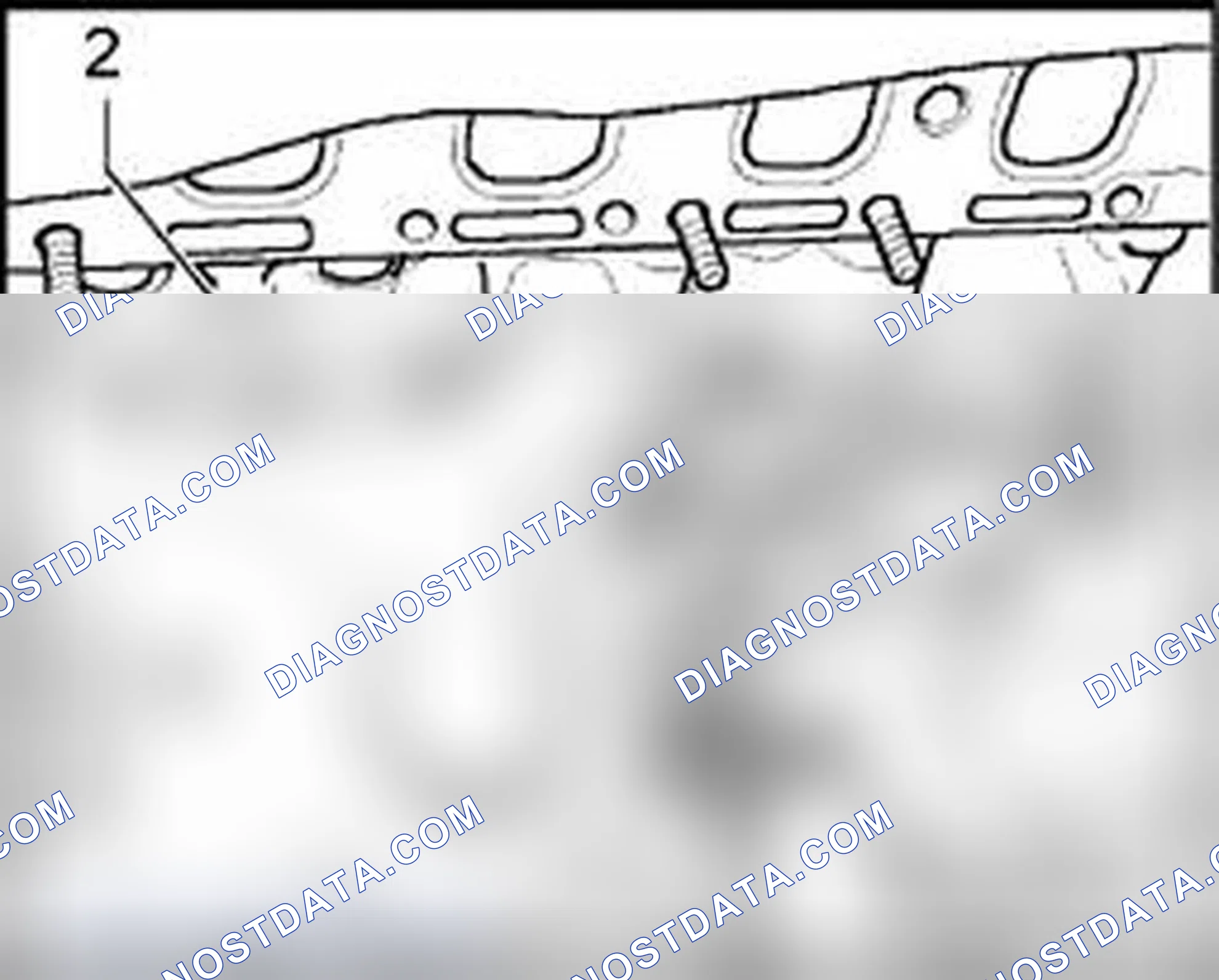 Scheme 1023: Component location: Knock sensors 1 and 2 for cylinder bank 1
