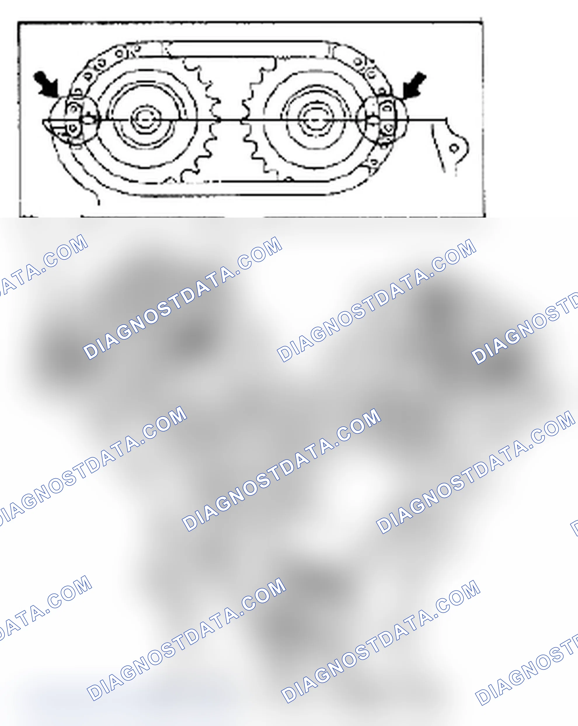 Scheme 105: RH (NO. 2) BANK 2ND TIMING CHAIN AND CHAIN TENSIONER REMOVAL AND INSTALLATION