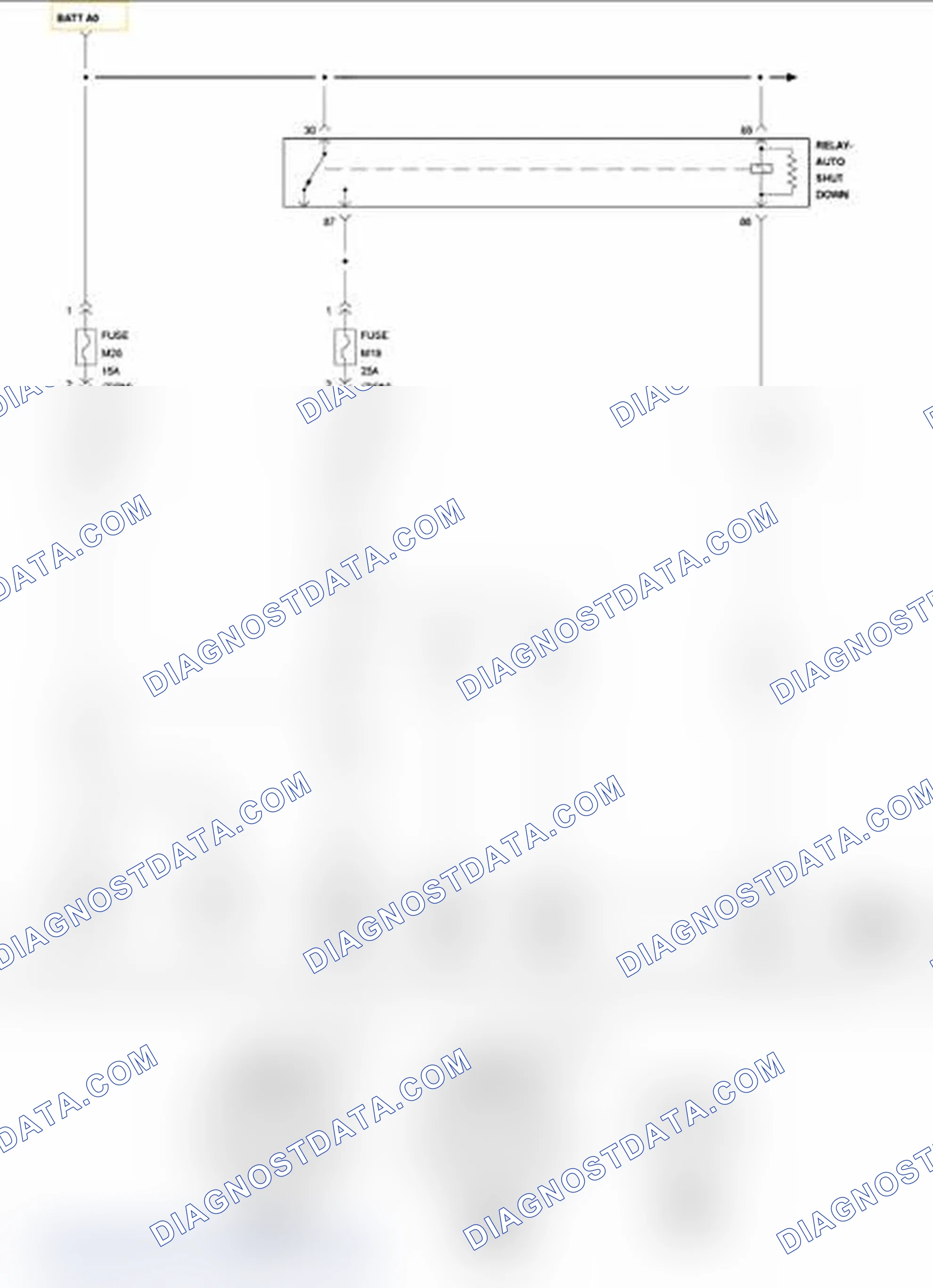 Scheme 317: P0685-AUTO SHUTDOWN RELAY CONTROL CIRCUIT