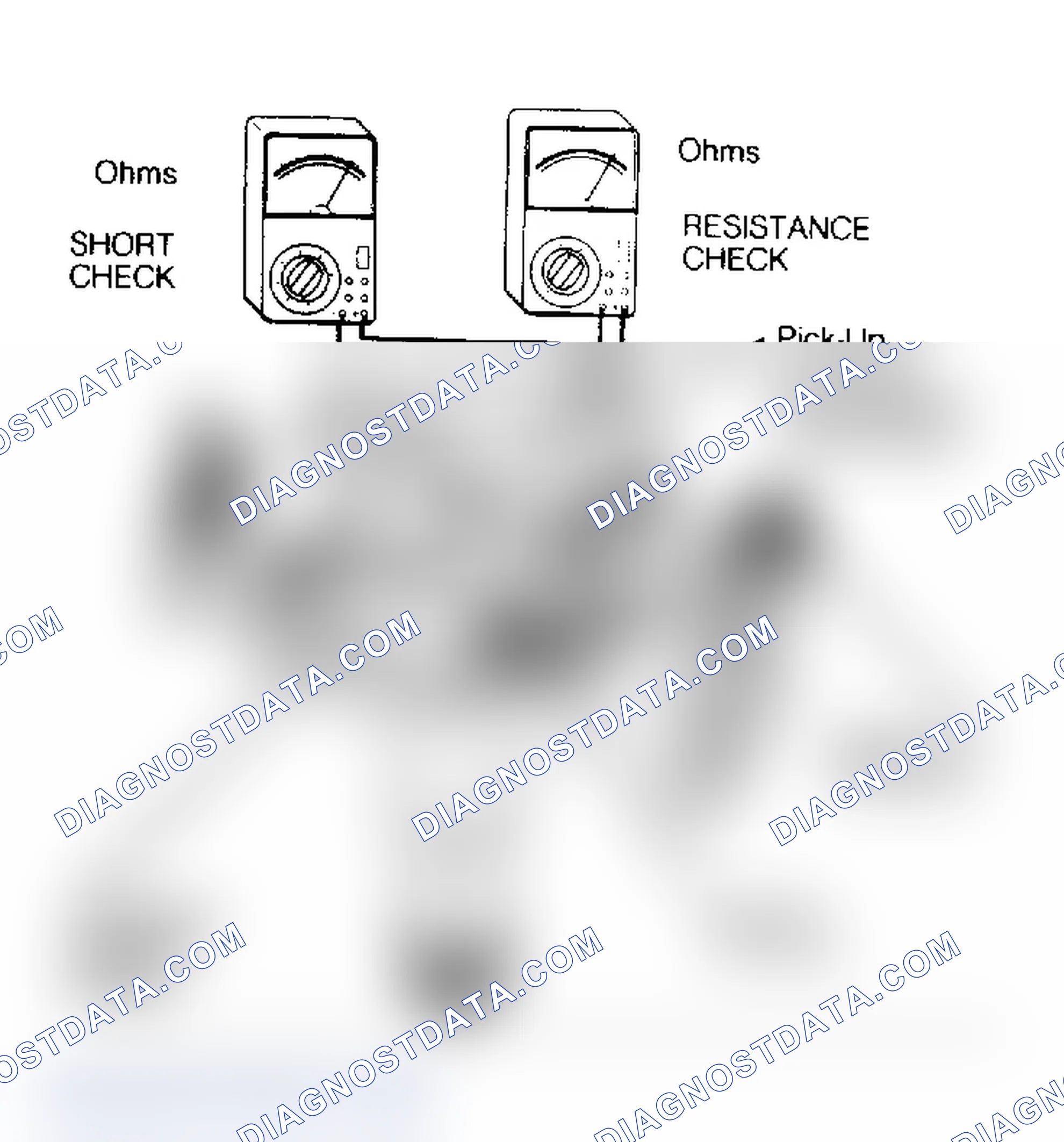 Scheme 12: Checking Dist Pick-Up Coil (Extern. Mounted Ign Coil Shown)