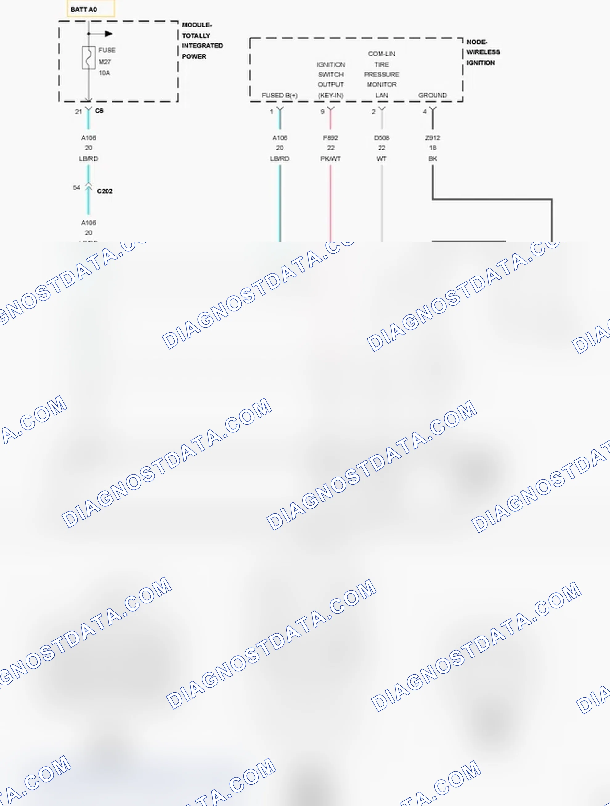 Scheme 54: B1A68-STEERING COLUMN LOCK MODULE BOLT CONTROL LOW (WIN)
