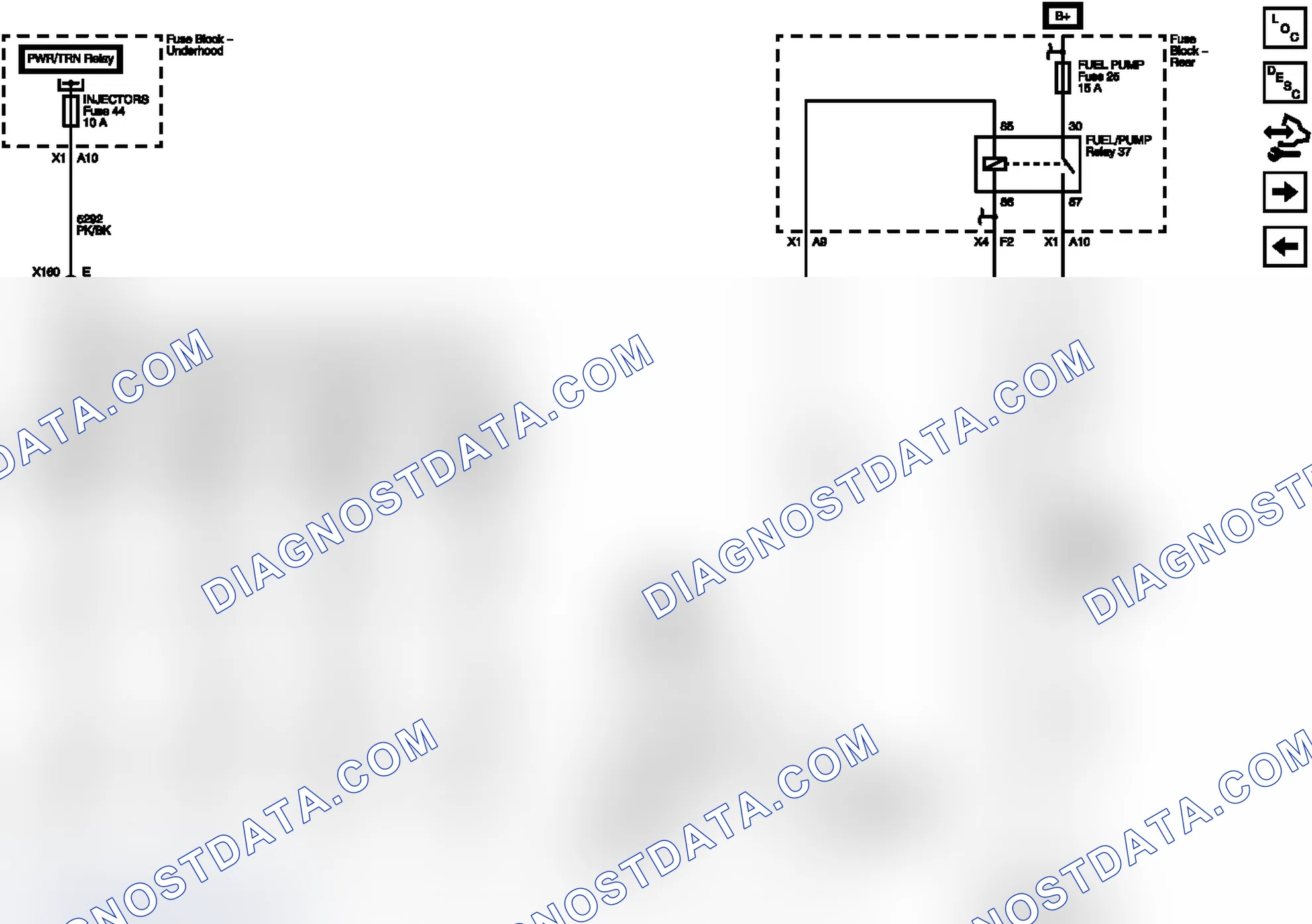 Scheme 7: Fuel Controls- Fuel Injectors and Fuel Pump Controls Wiring Schematics