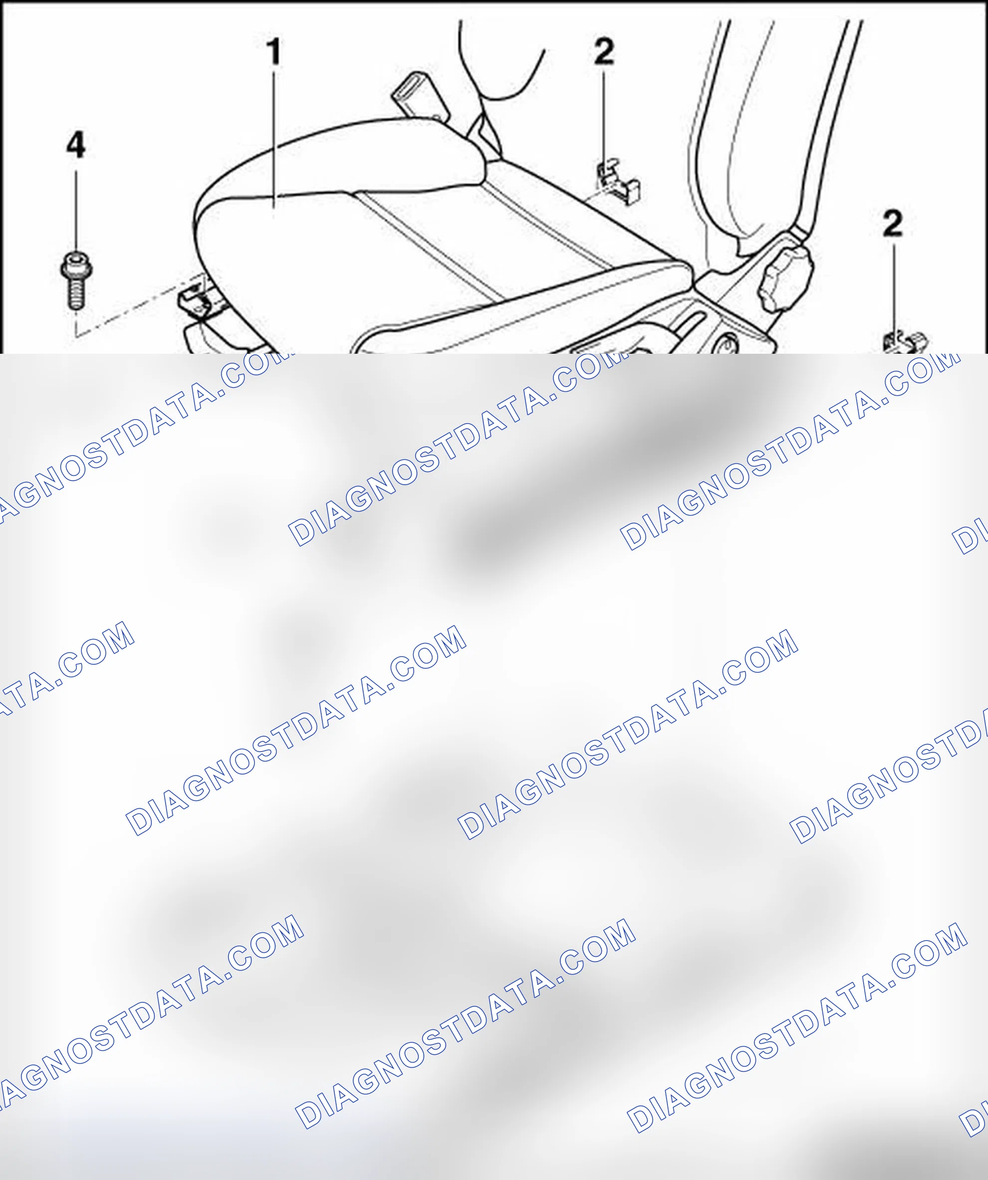 Scheme 1: FRONT SEAT COMPONENT OVERVIEW