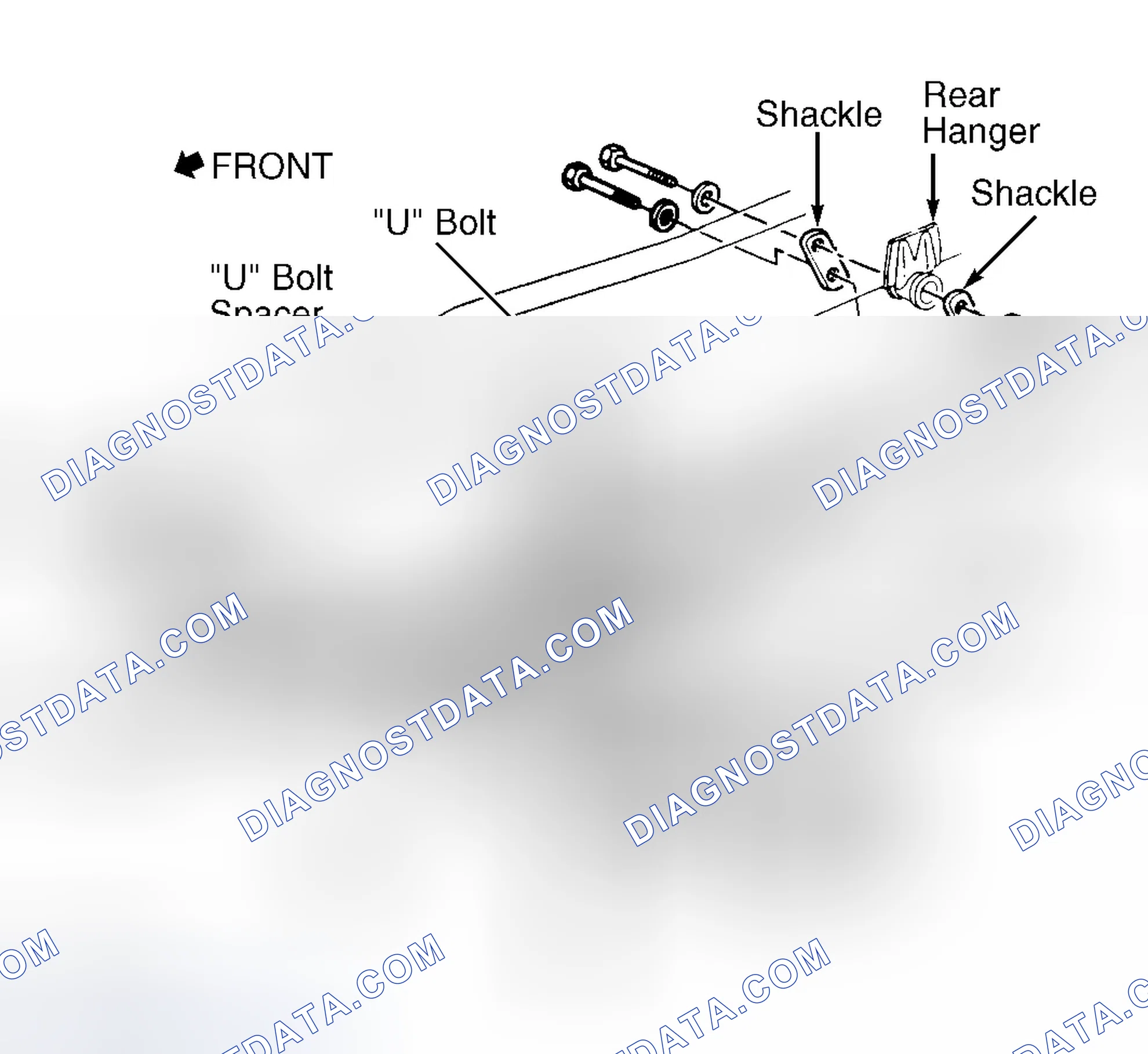Scheme 18: Removing & Installing Leaf Spring (Commercial Van - C35 Pickup Similar)