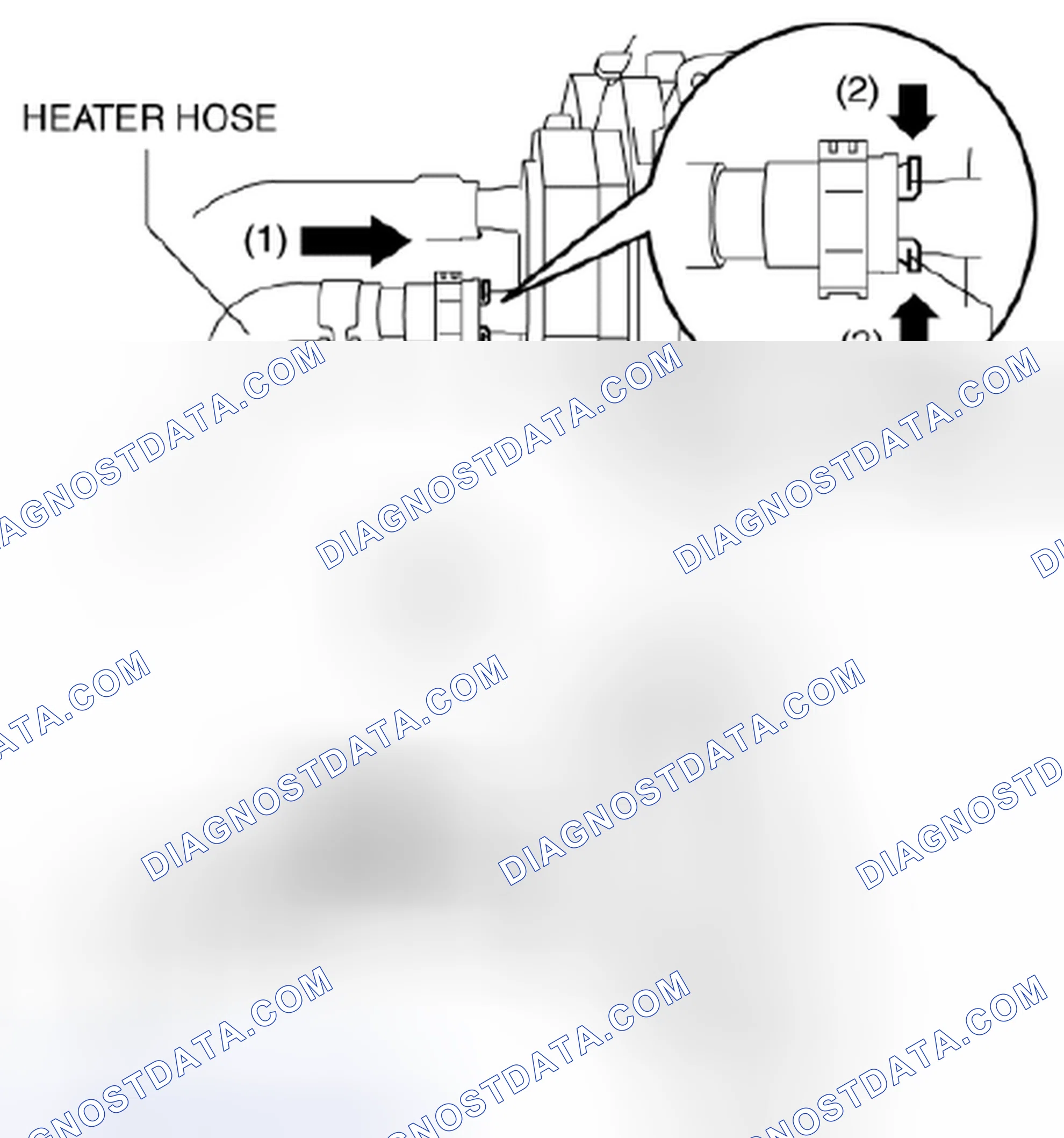 Scheme 34: Heater Hose Removal Note