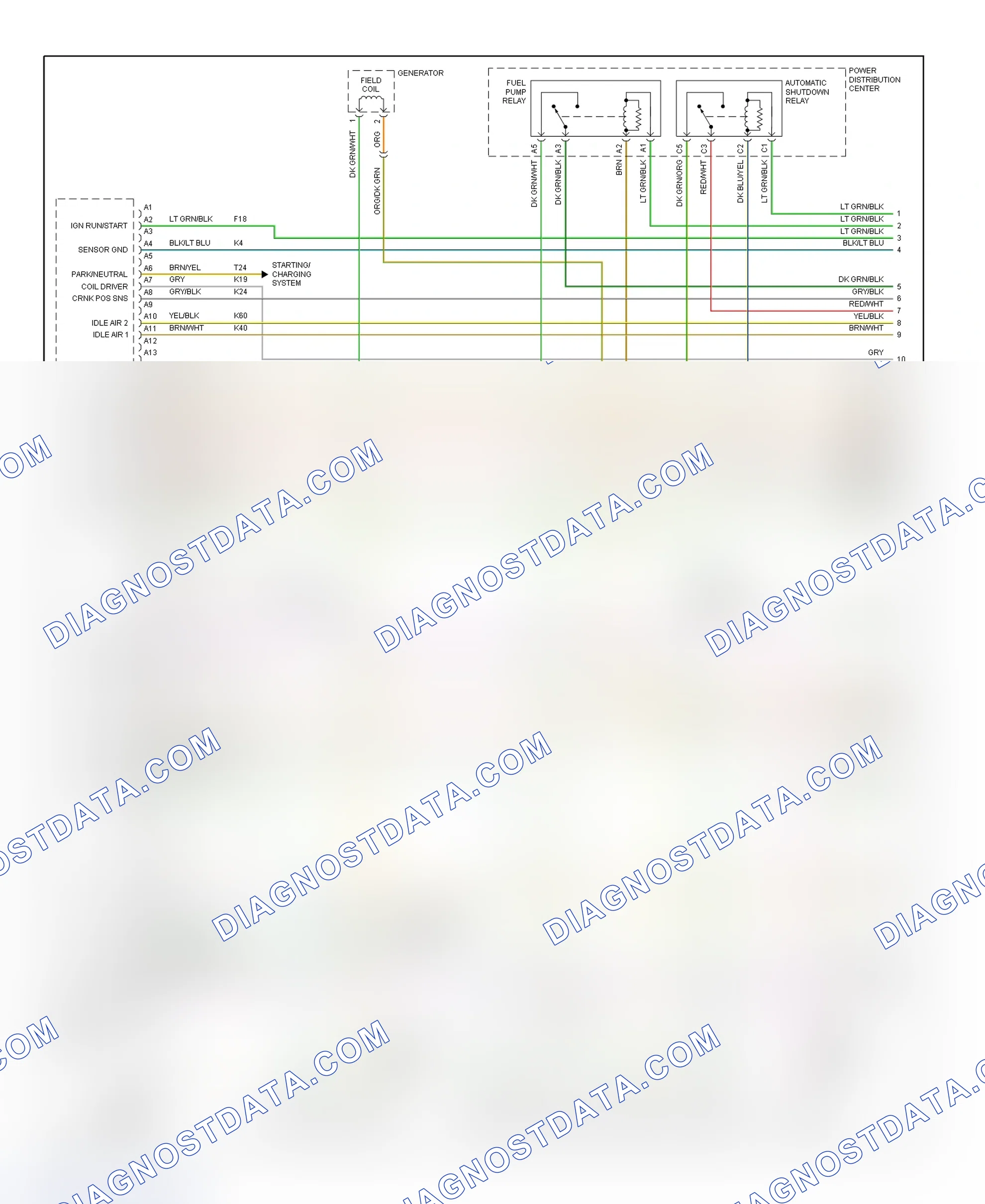 Scheme 4: PCM Wiring Diagram (5.2L - 1 Of 3)