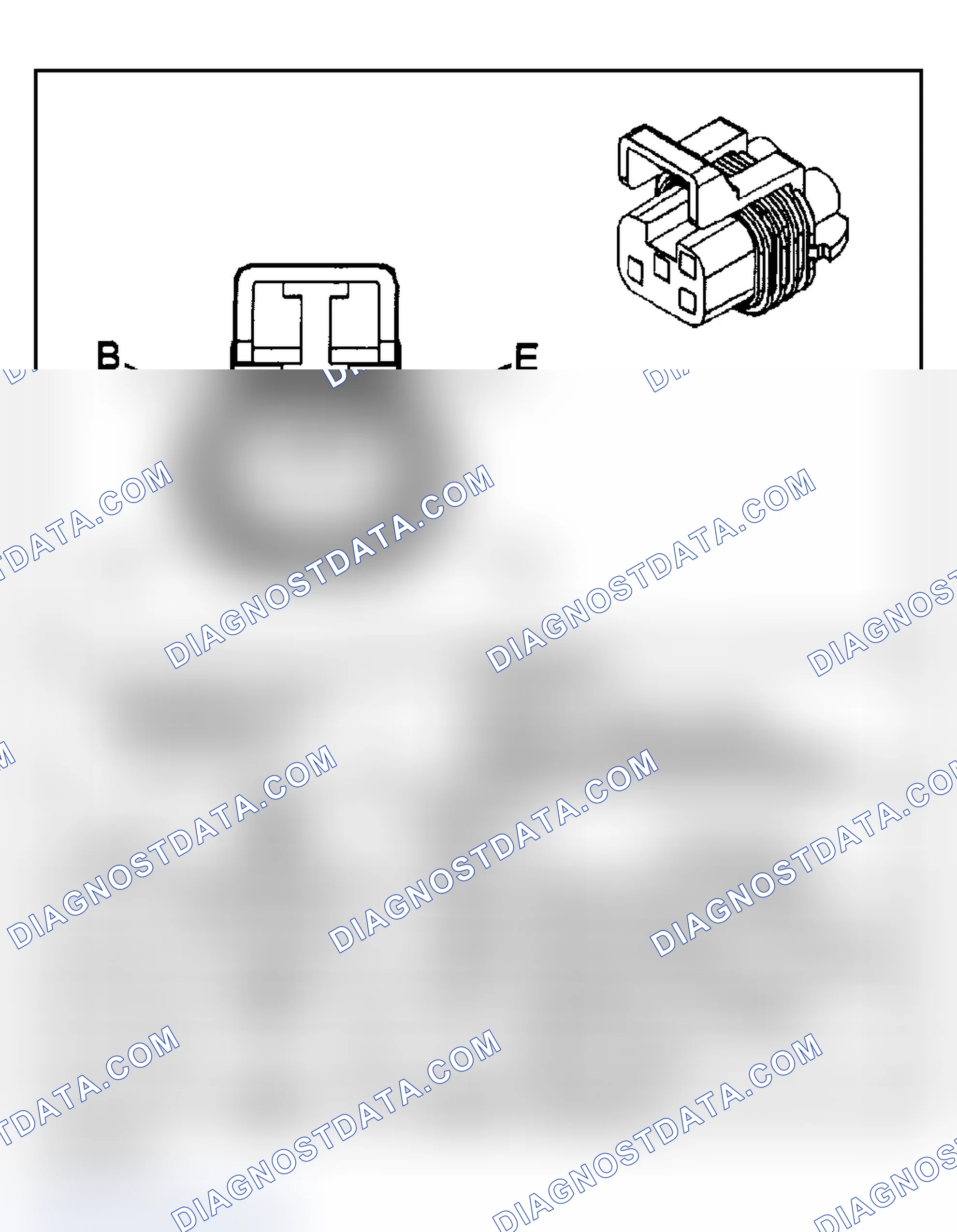 Scheme 28: Transfer Case Control Connector End Views