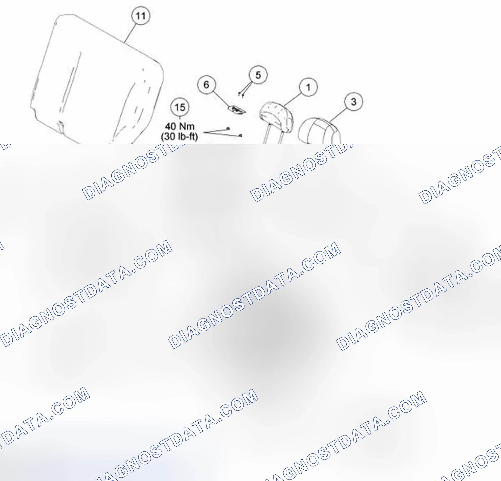 Scheme 46: Seat Backrest - Rear