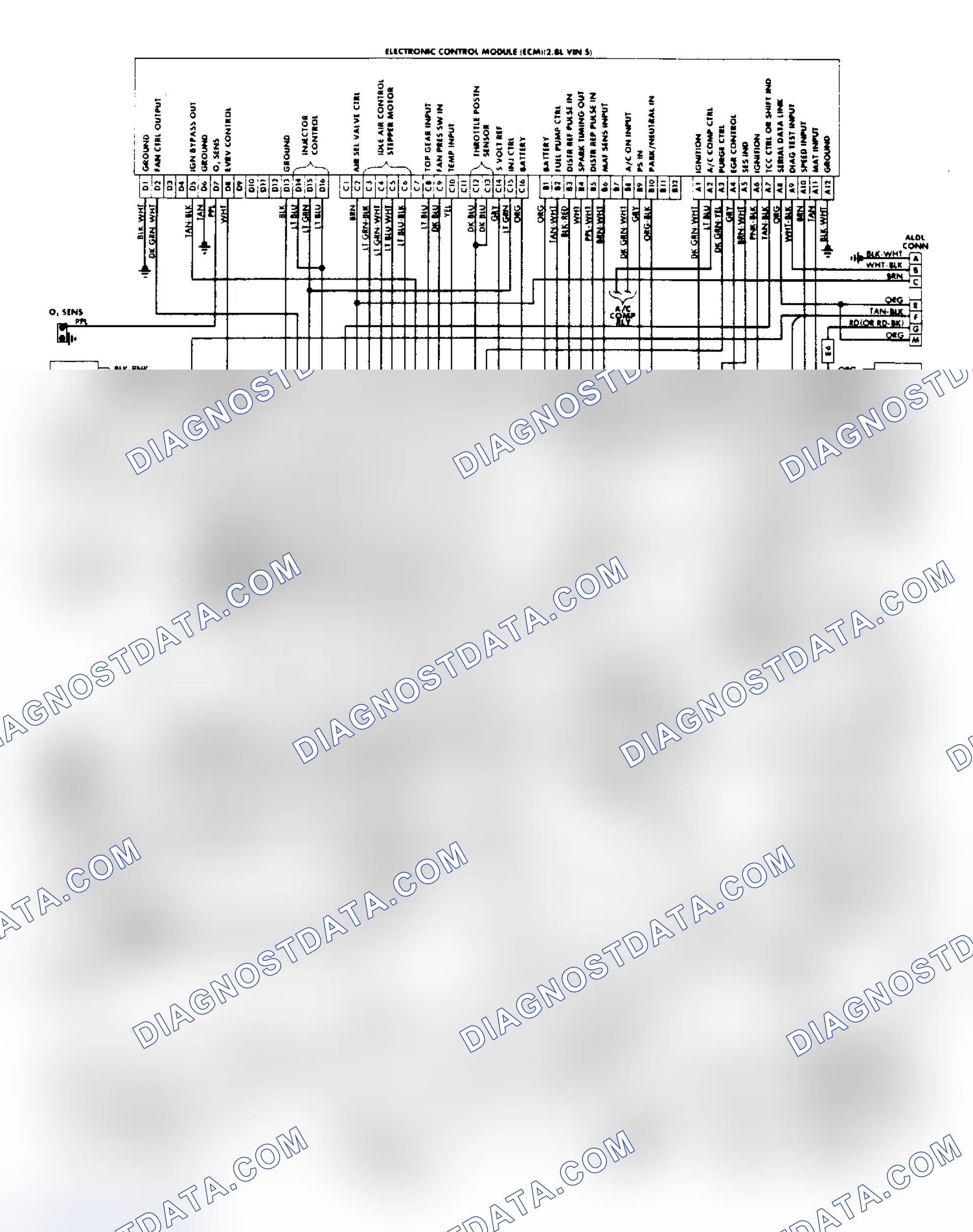 Scheme 16: 1988 Camaro & Firebird 2.8L Fuel Injection Wiring Diagram