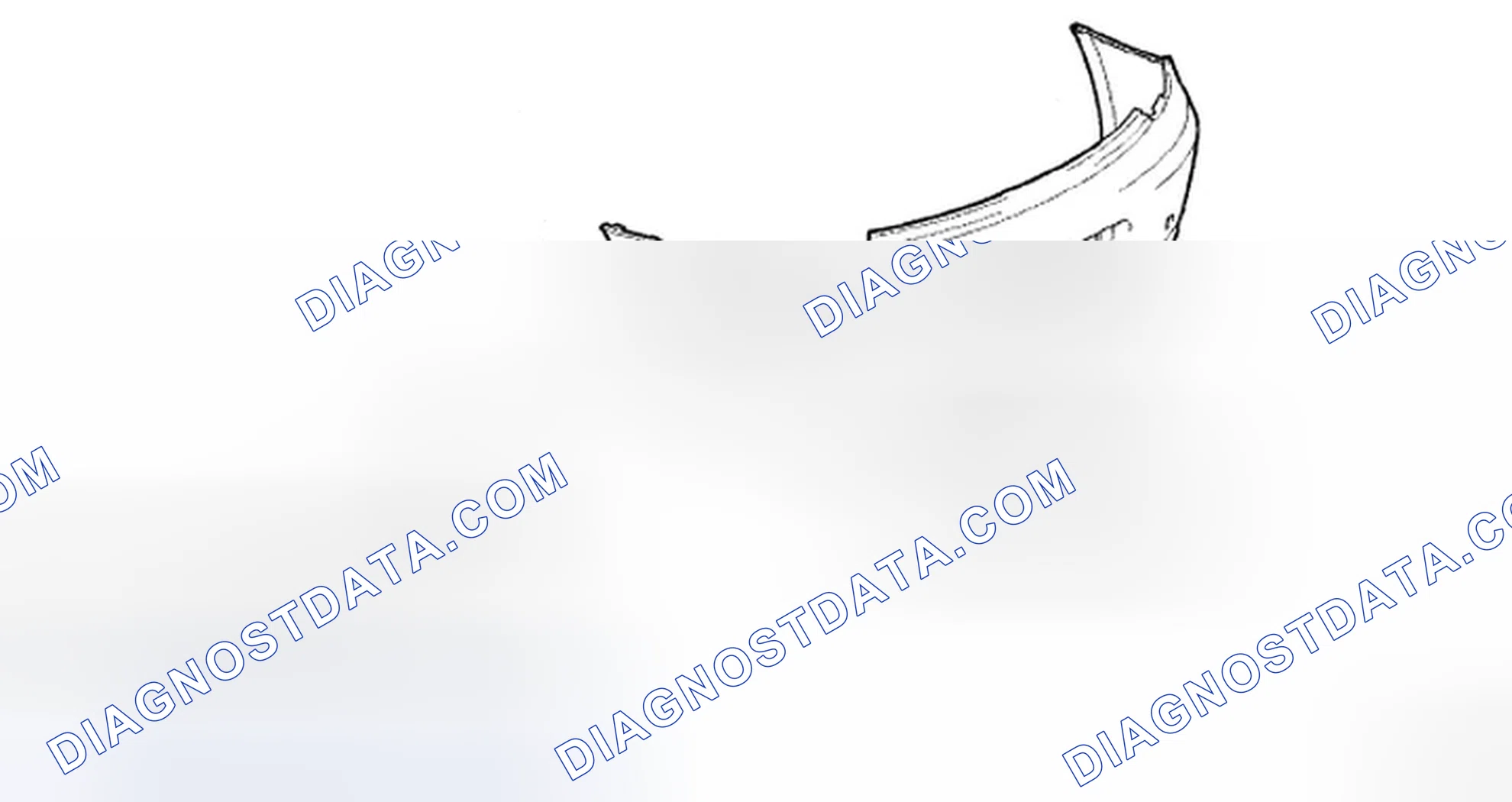 Scheme 185: Identifying Rear Side Marker Light Lens LH And Rear Bumper Cover