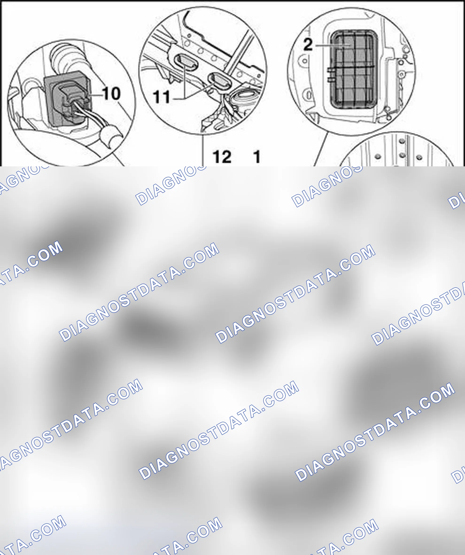 Scheme 30: Components not located in passenger compartment