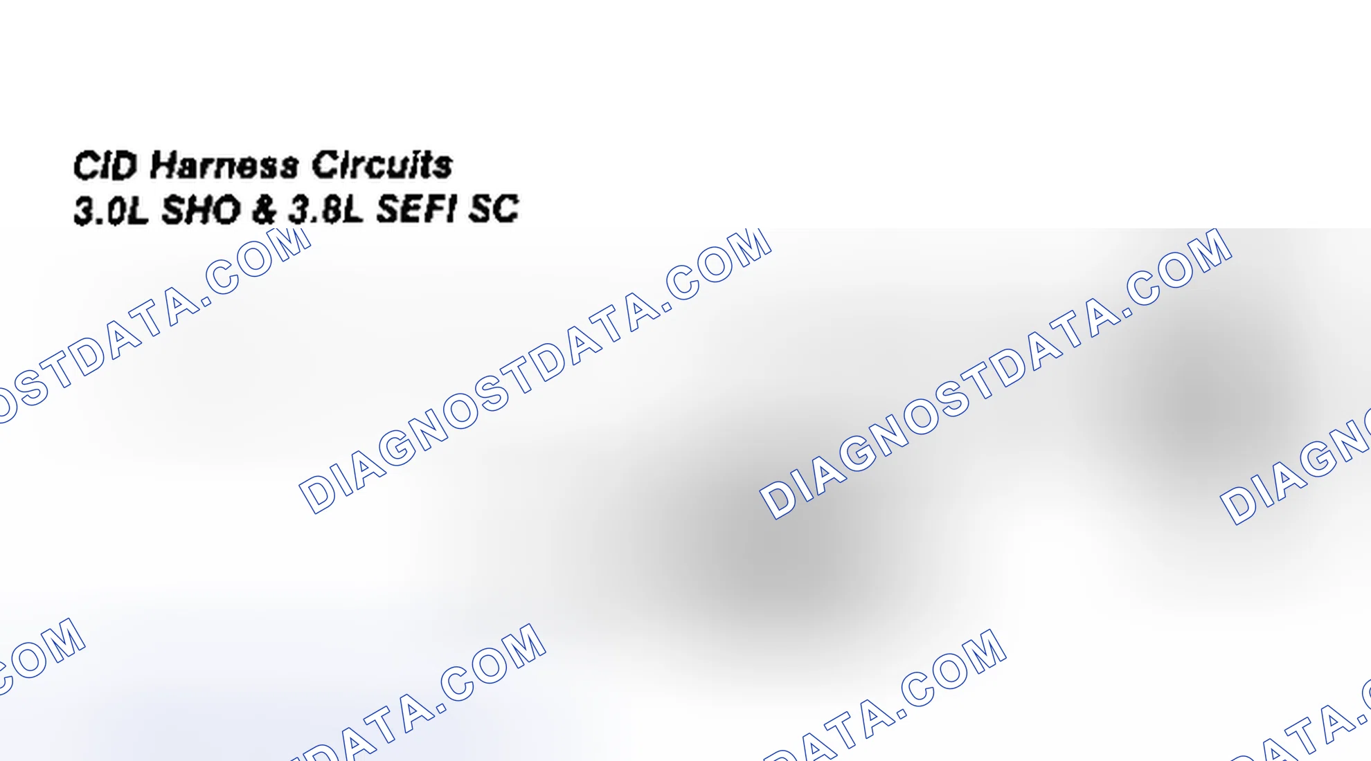 Scheme 41: CID Harness Circuits (3.0L SHO & 3.8L SC)
