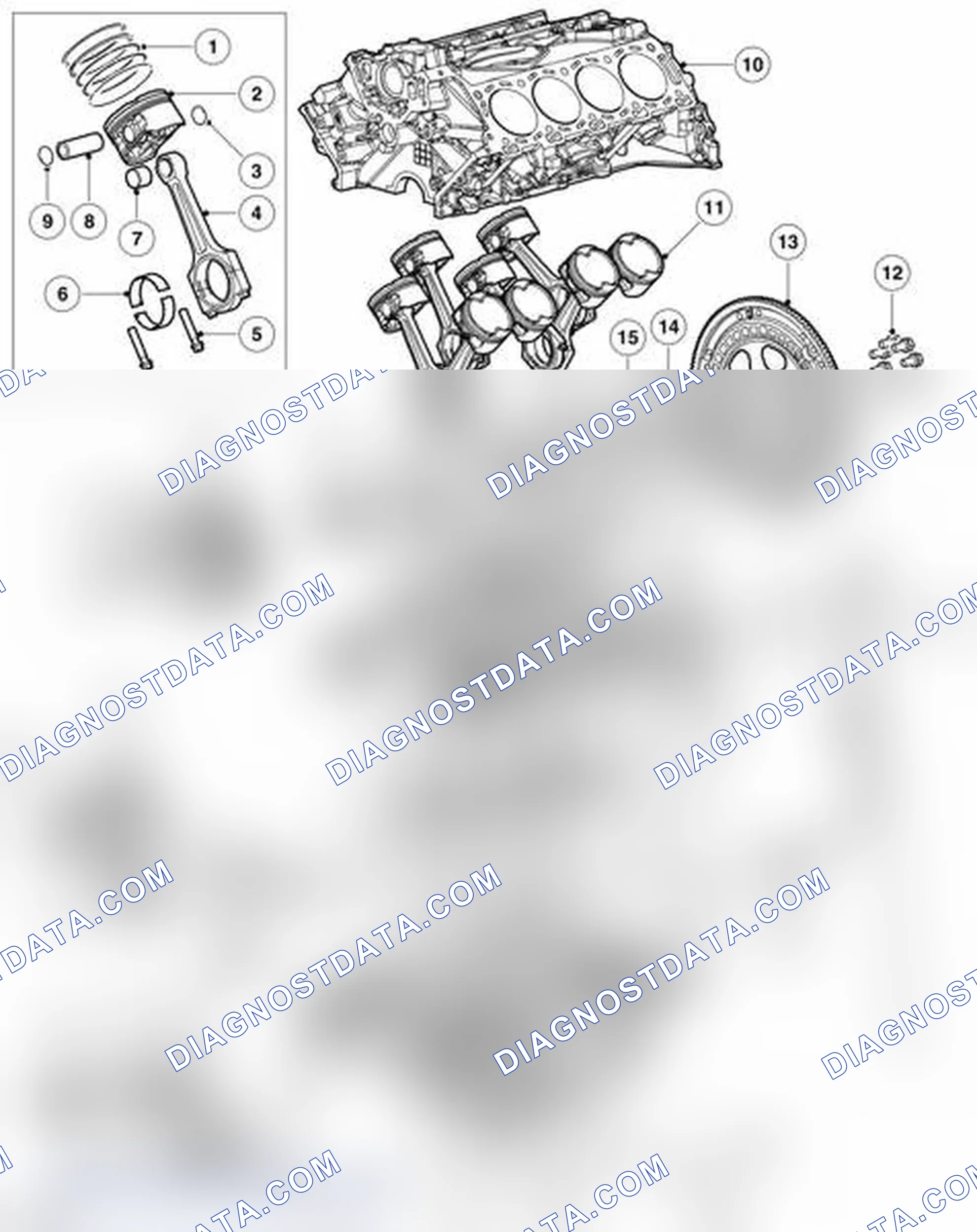 Scheme 200: CYLINDER BLOCK COMPONENTS