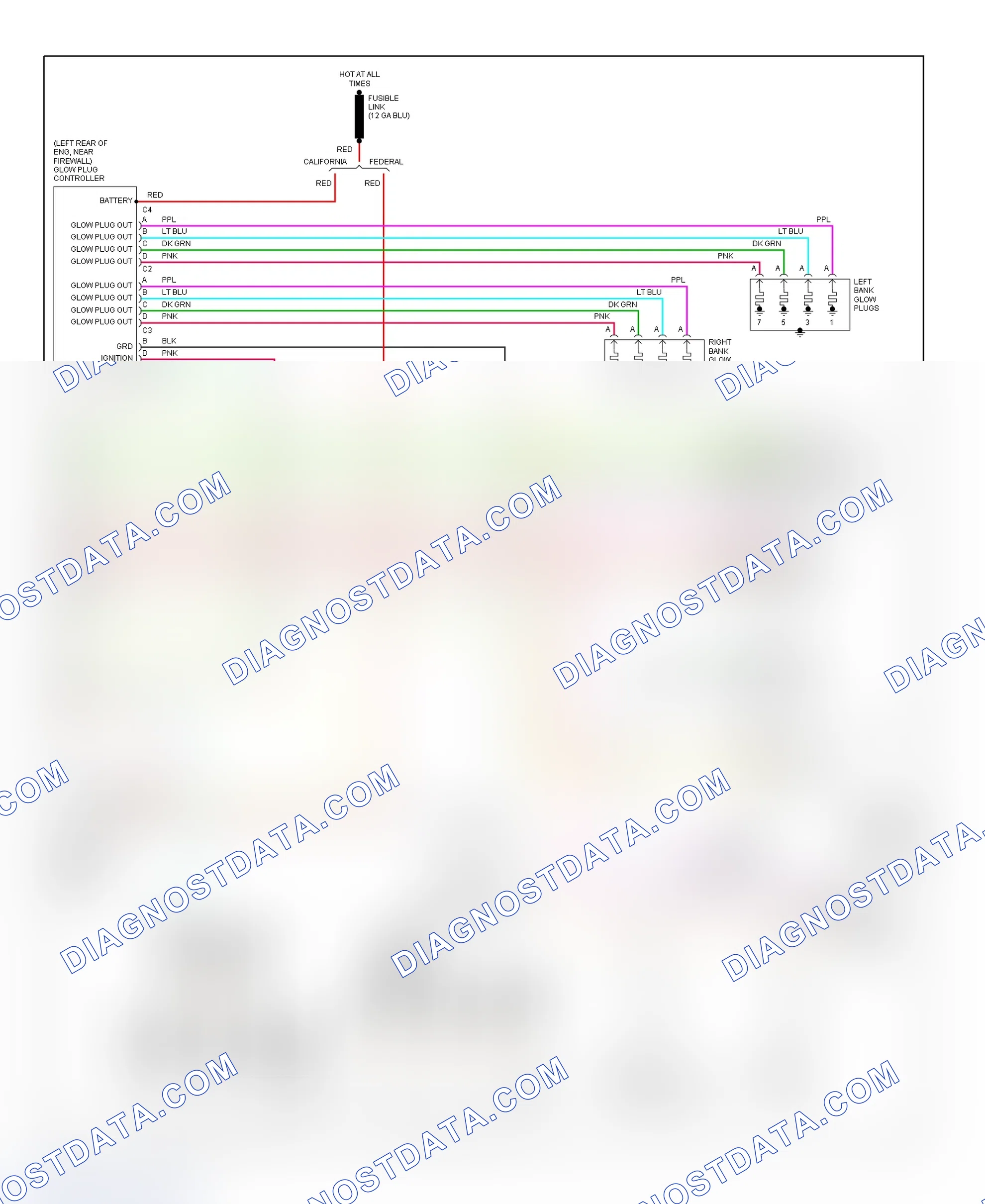 Scheme 98: PCM Wiring Diagram (Forward Control - Commercial Chassis - 6.5L VIN F - 4 Of 4)