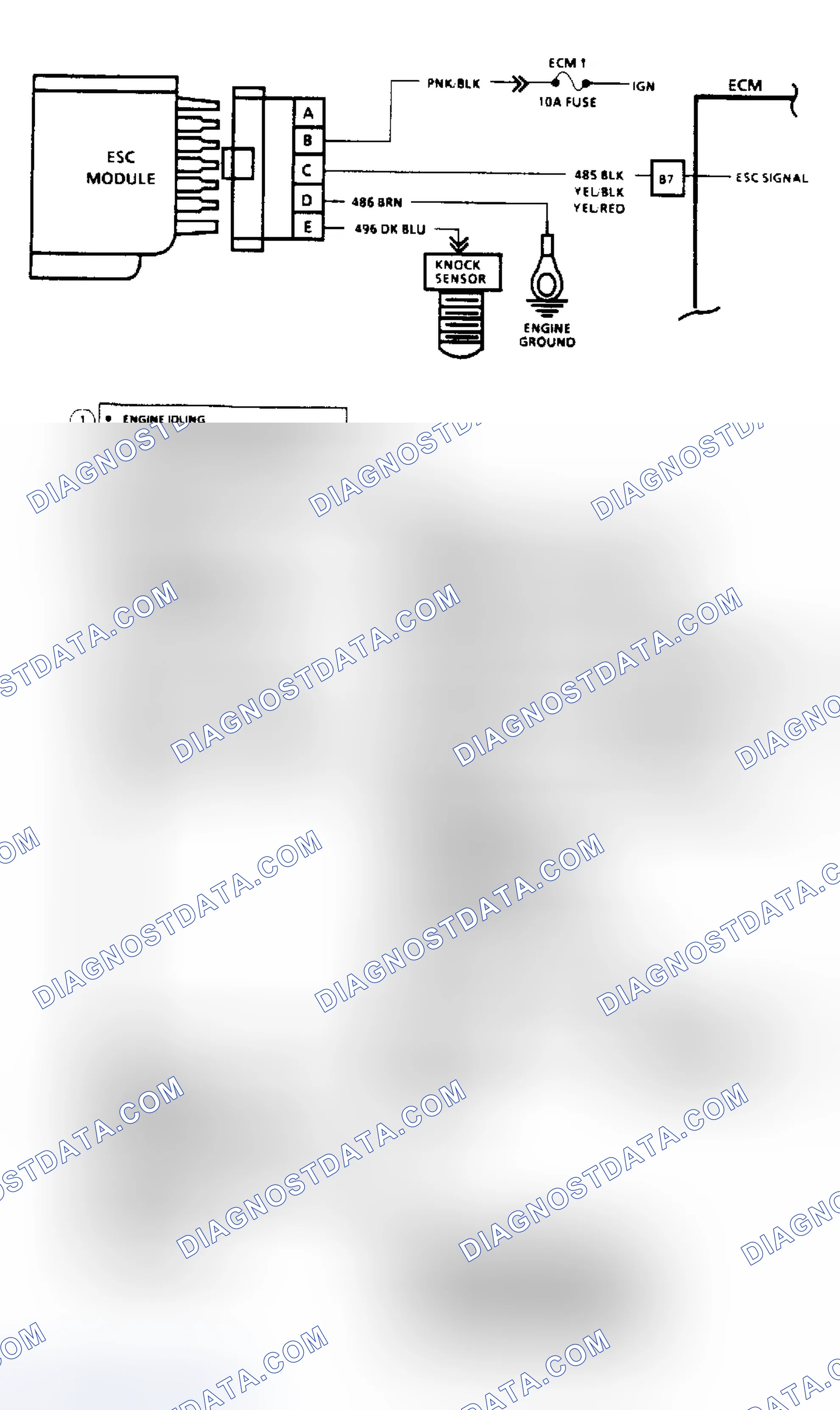 Scheme 72: Code 43: ESC Control Signal Voltage Low (Except 2.5L)