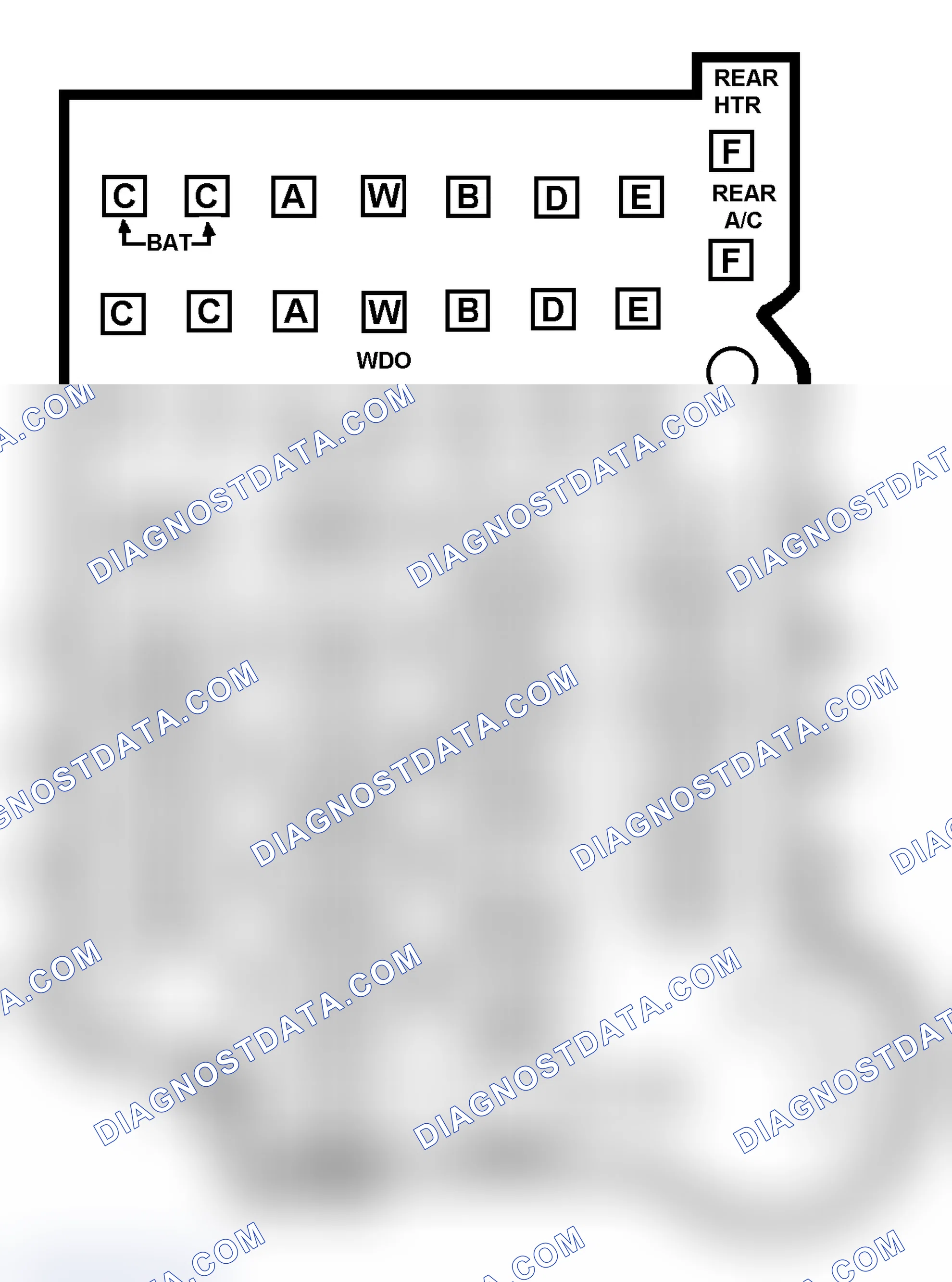Scheme 11: FUSE PANEL IDENTIFICATION (1988-91 "R" & "V" SERIES)
