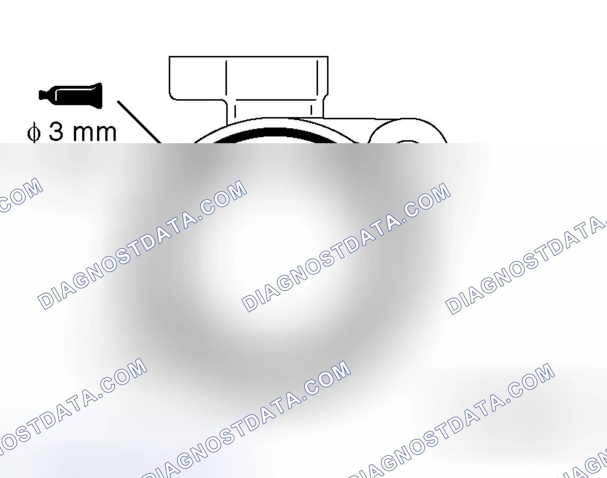 Scheme 201: >> K << CAMSHAFT POSITION SENSOR SUPPORT INSTALLATION